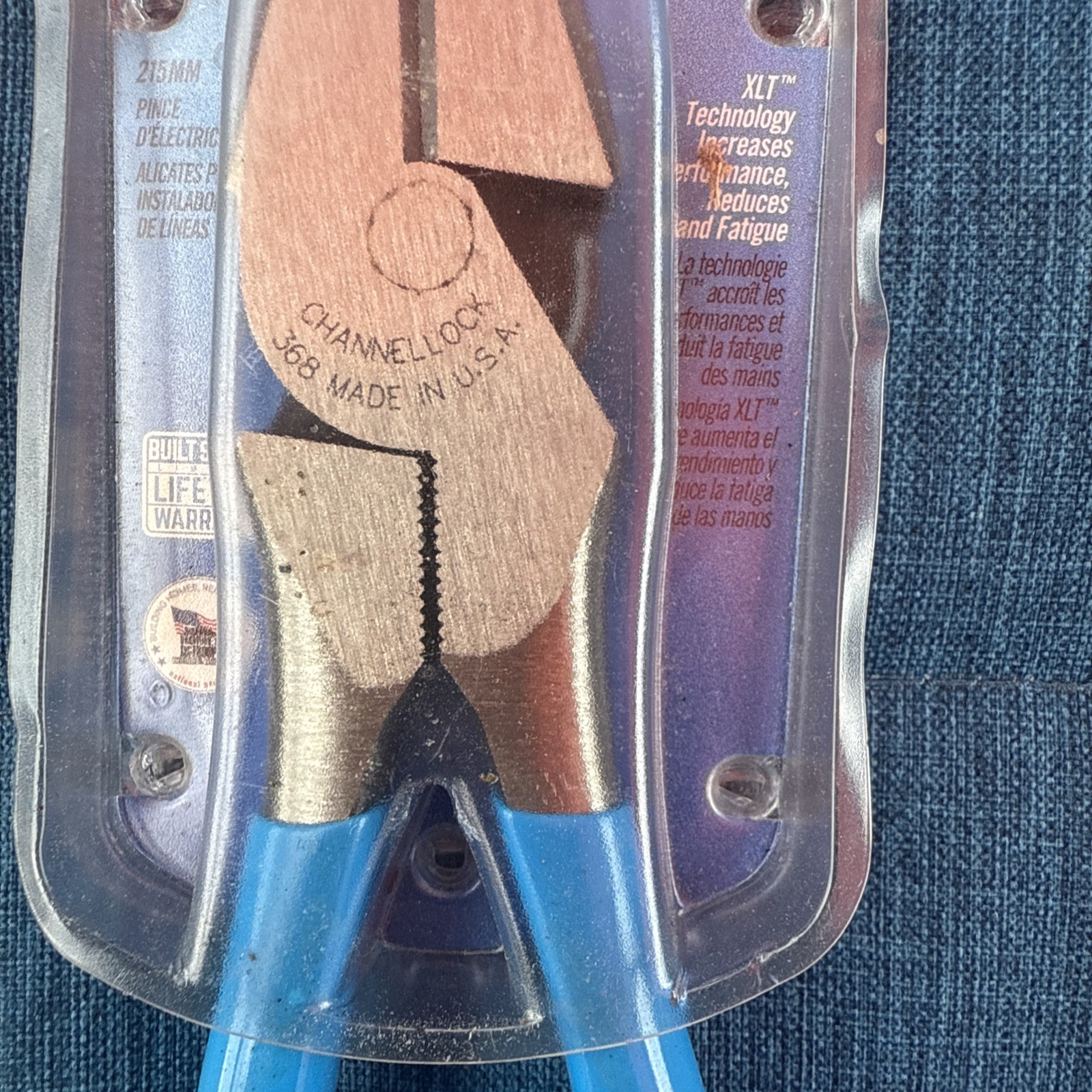 Channellock 368 8.5″ Long XLT High Leverage Round Nose Linemen’s Pliers USA 🇺🇸
