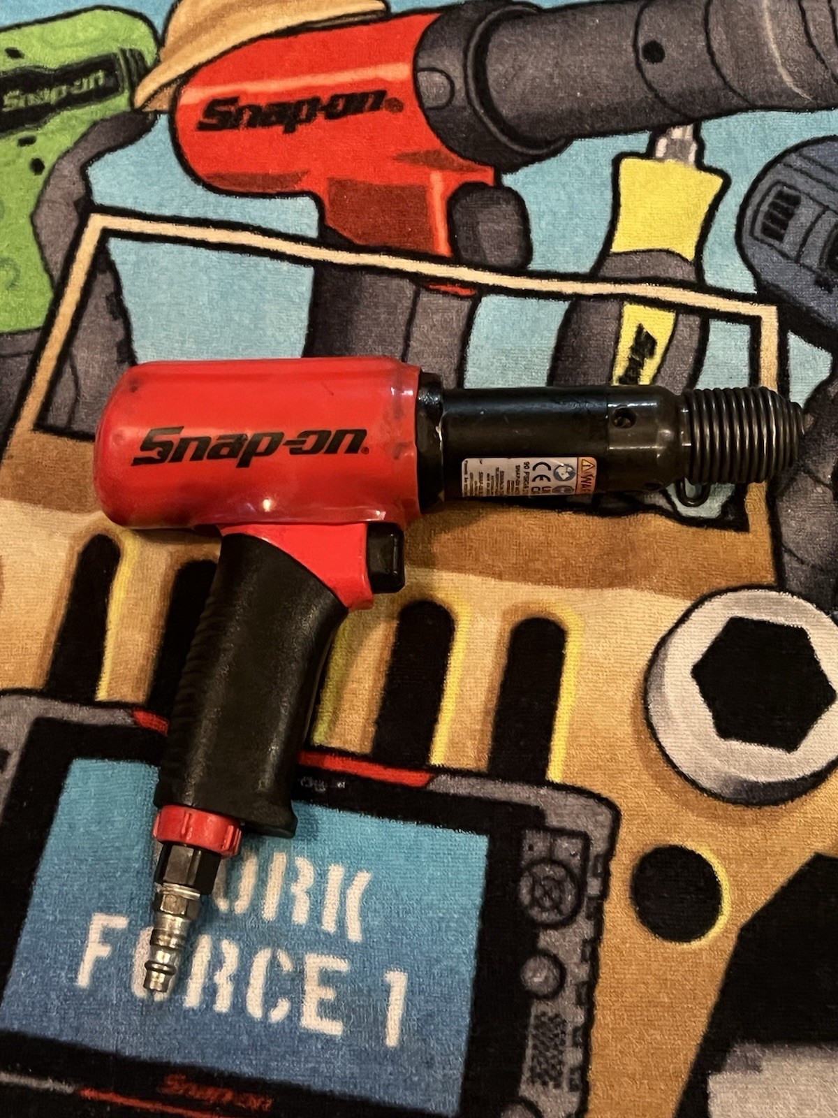 Snap-on PH3050B Air Hammer Red/Black 1/4″ Air Inlet Metal Pneumatic Tool