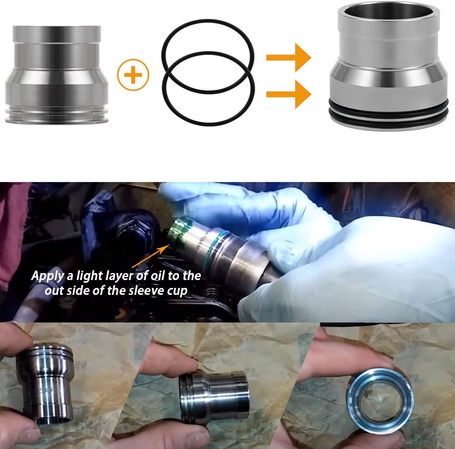 Injector Sleeve Cup Removal Installation Tool Kit for CAT 3126 / 3126B Cat C7 C9
