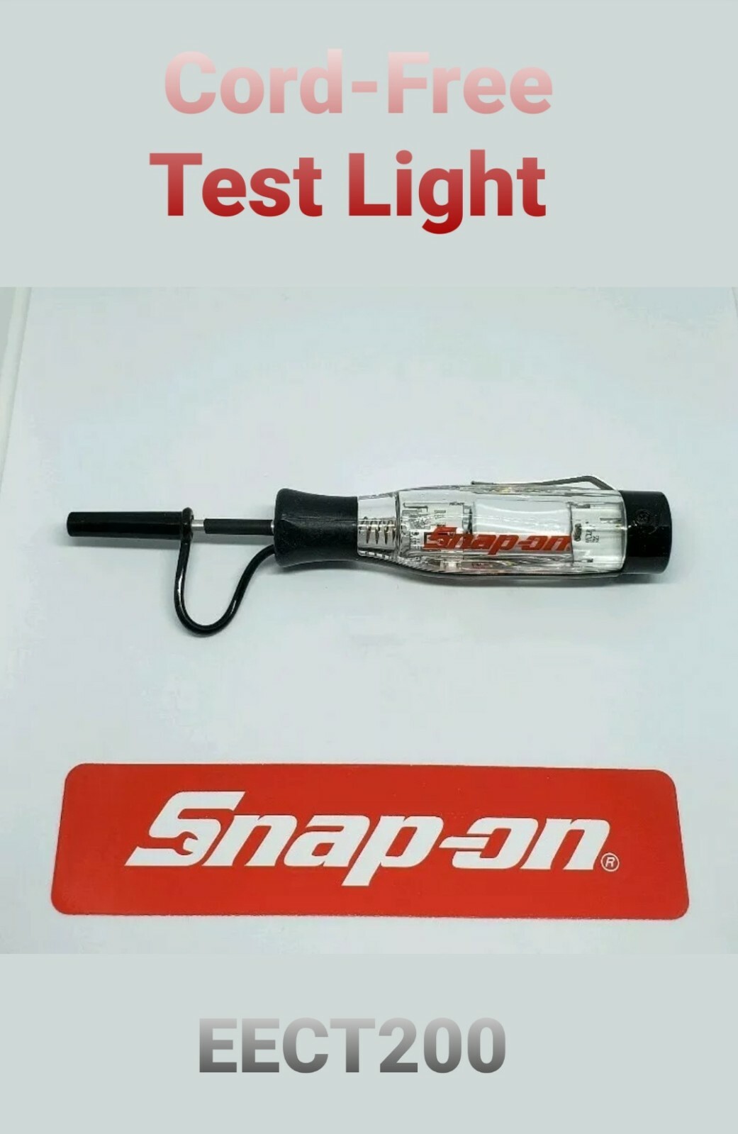 Snap On Cord Free Circuit Tester 3-24v DC NEW, CLEAR handle EECT200 !!!!!!!!
