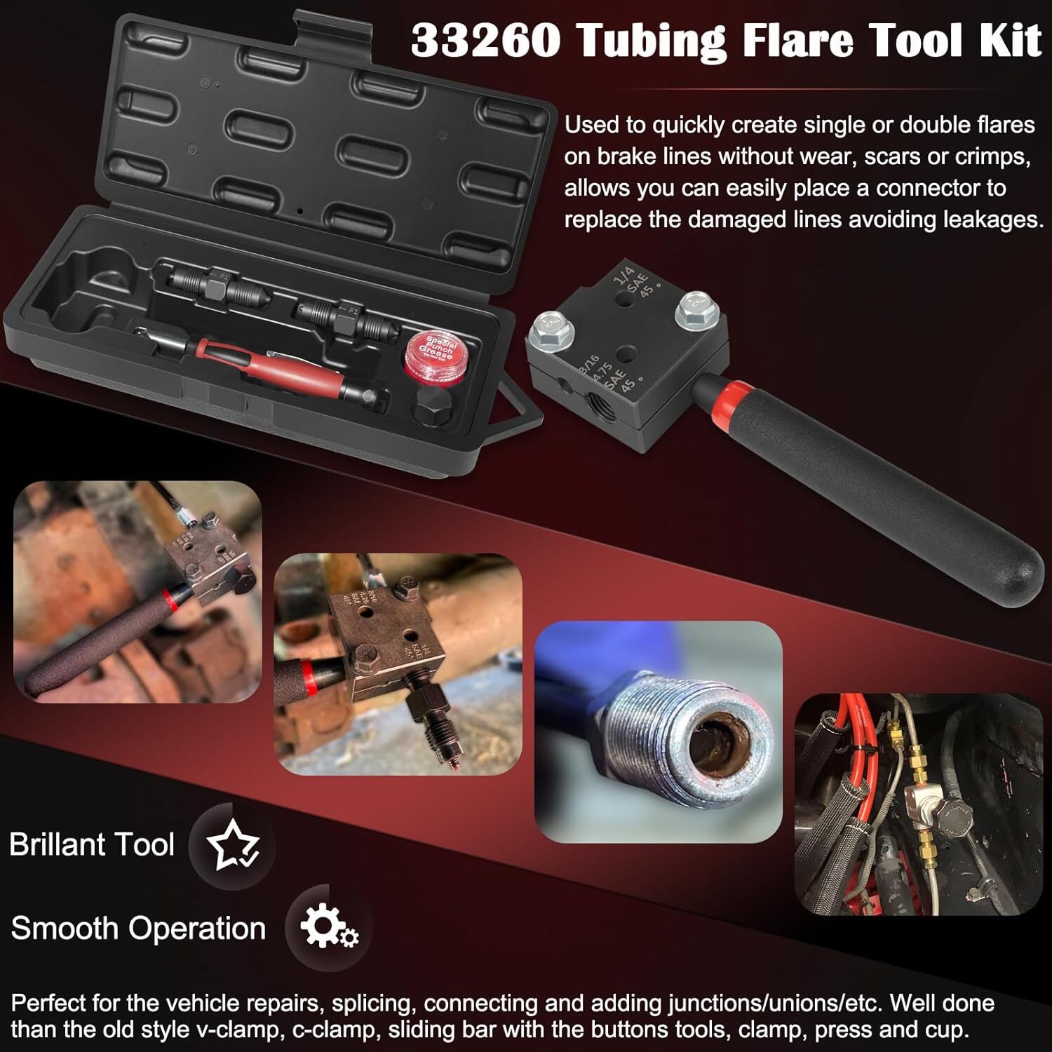 33260 Low Profile Brake Flaring Tool Kit