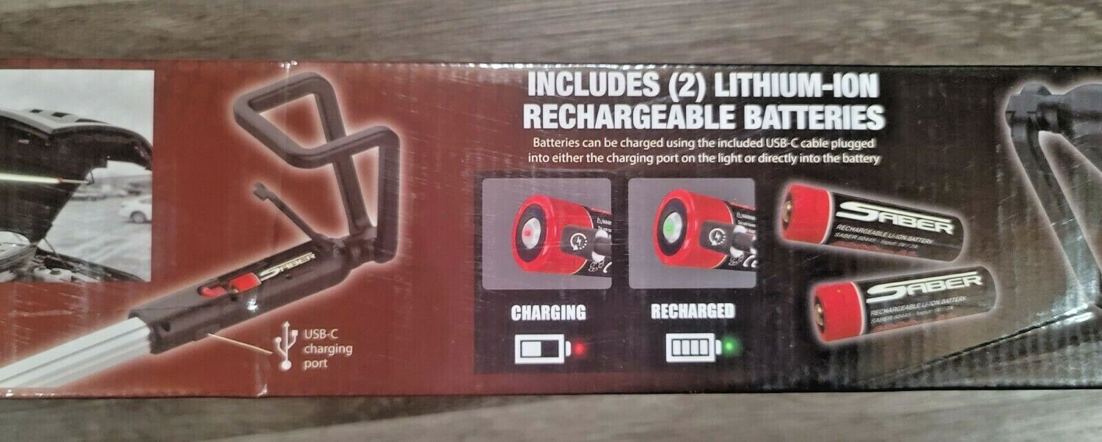 ATD SABER 2,000 Lumen Rotating Rechargeable Underhood Light w/2 Batteries #80444