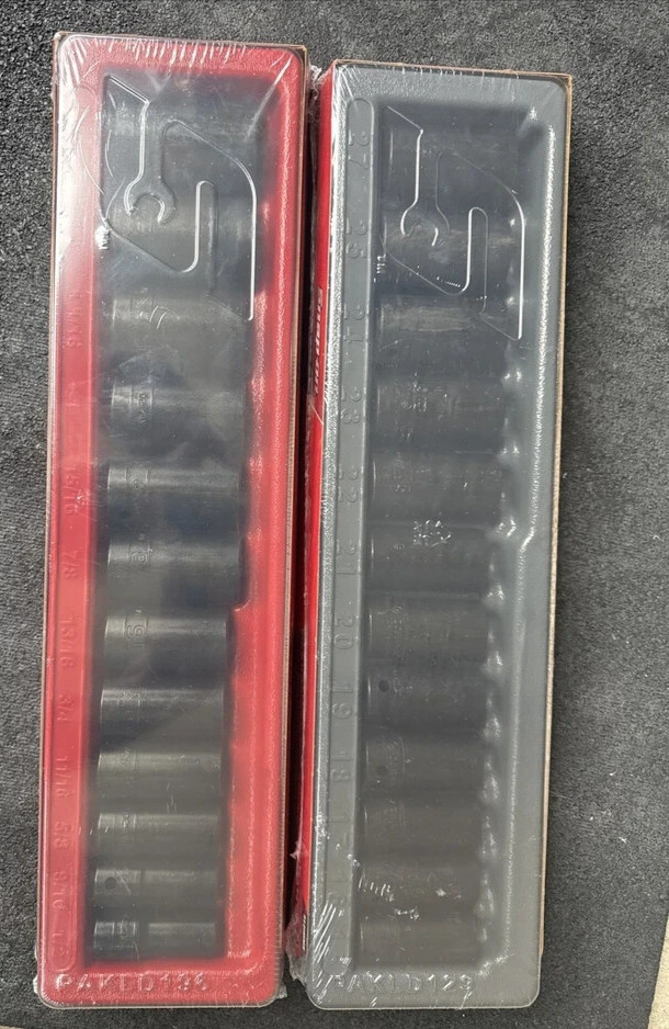 New Snap-on™ 24pc 1/2″ Drive Metric & SAE 6-point SemiDeep Impact Socket Set