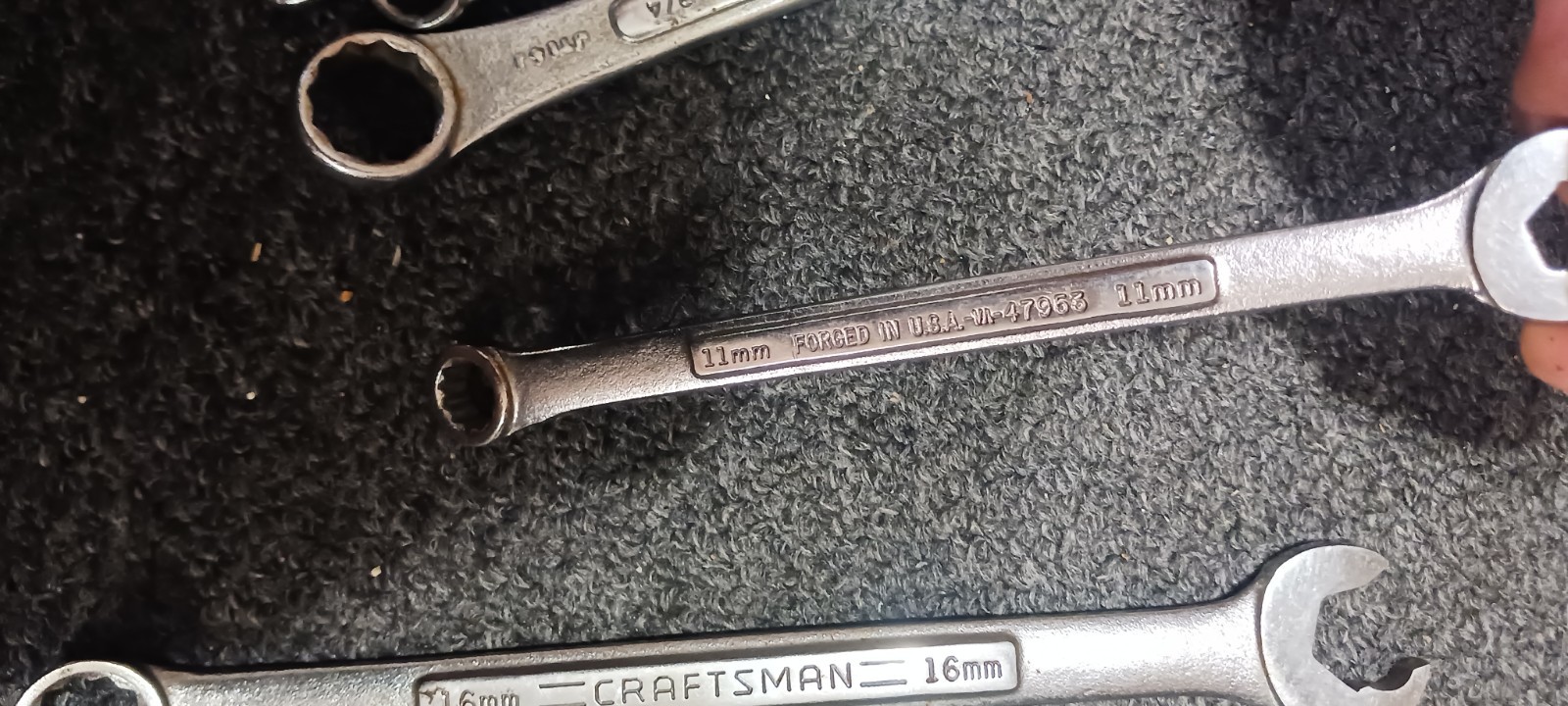craftsman And Forged combination wrench lot usa Mixed Size (15) Pieces