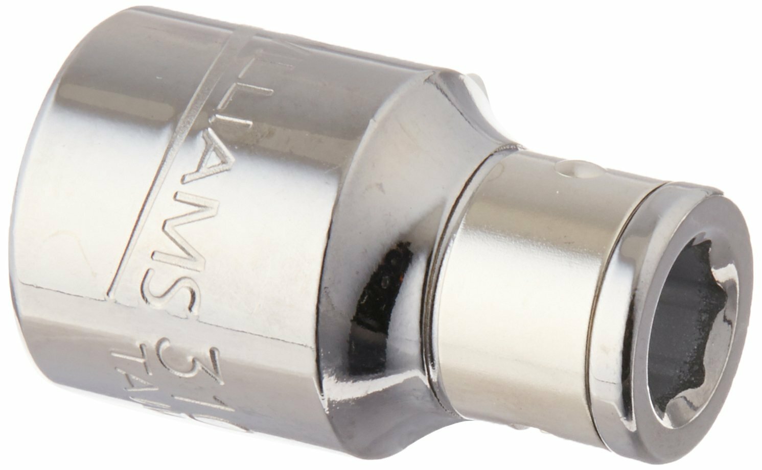 3/8″ Drive with 1/4″ Hex Screwdriver Bits Holder, High-Ploished Chrome, Williams