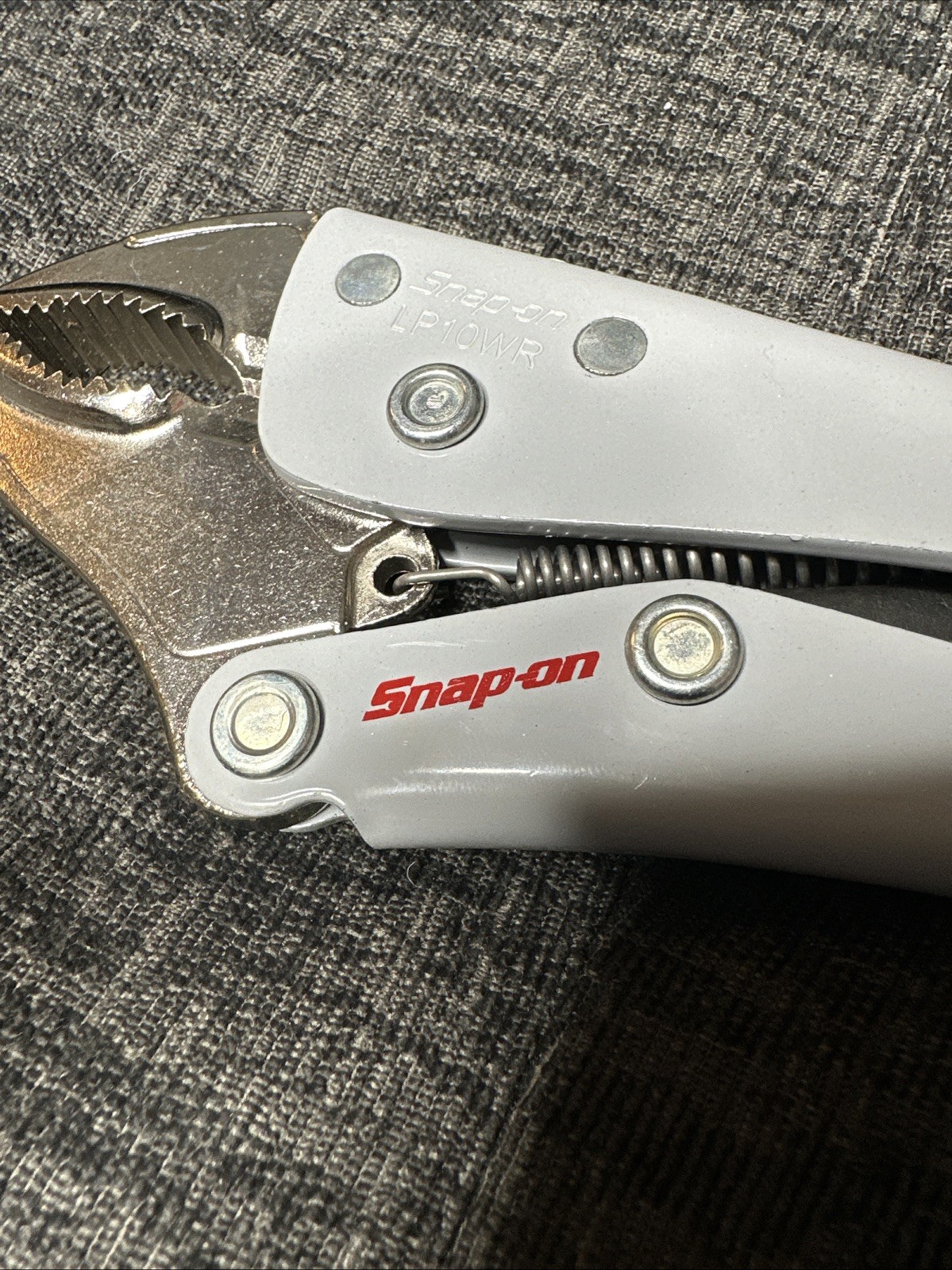 Snap-On 7″ Curved Jaw With Cutter Locking Pliers LP10WR Brand New Made In Spain