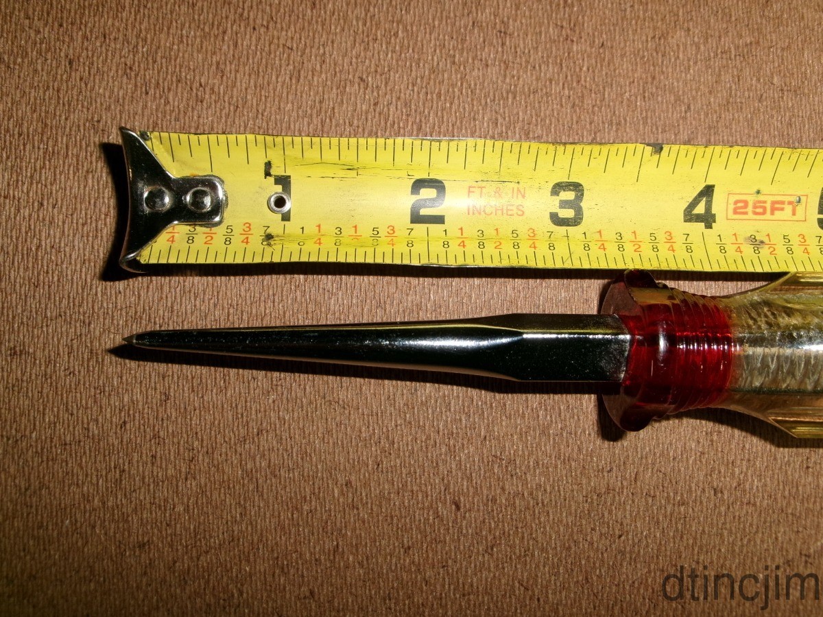 Wilde 442 Awl 3/8in. square shank 3-1/2in. long, O.A.L. 7-1/2in.