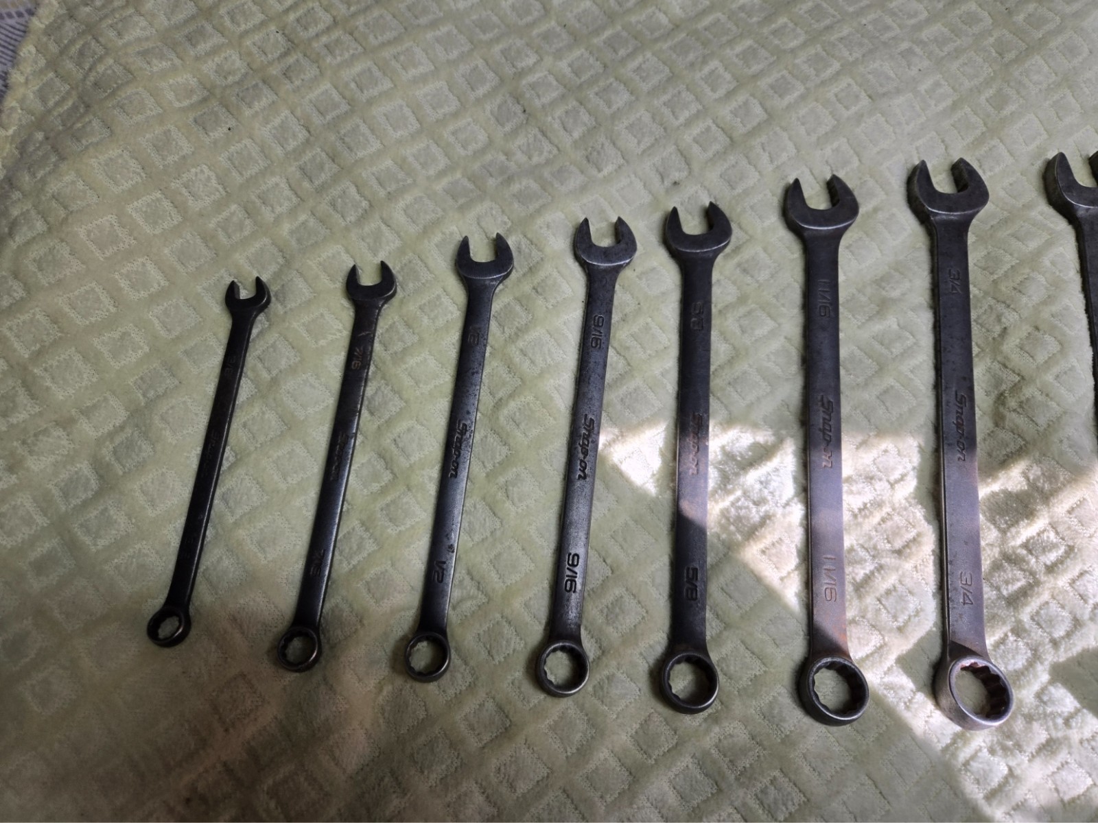 Snap-on GOEX 14-Pc Flank Drive SAE Industrial Wrench Set 3/8″ to 1-1/4″