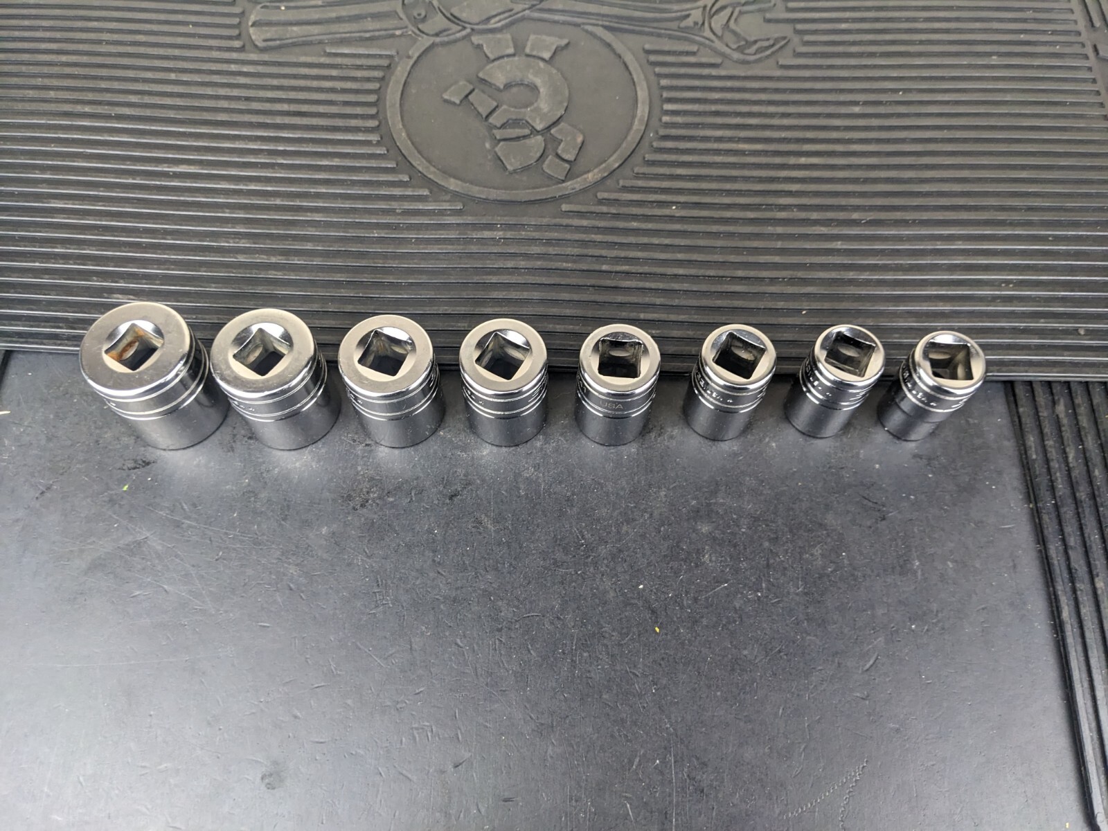 #av825 Snap-On Set 1/2″ Drive Socket Set 9/16″ to 1” SAE SW Series 12 Point