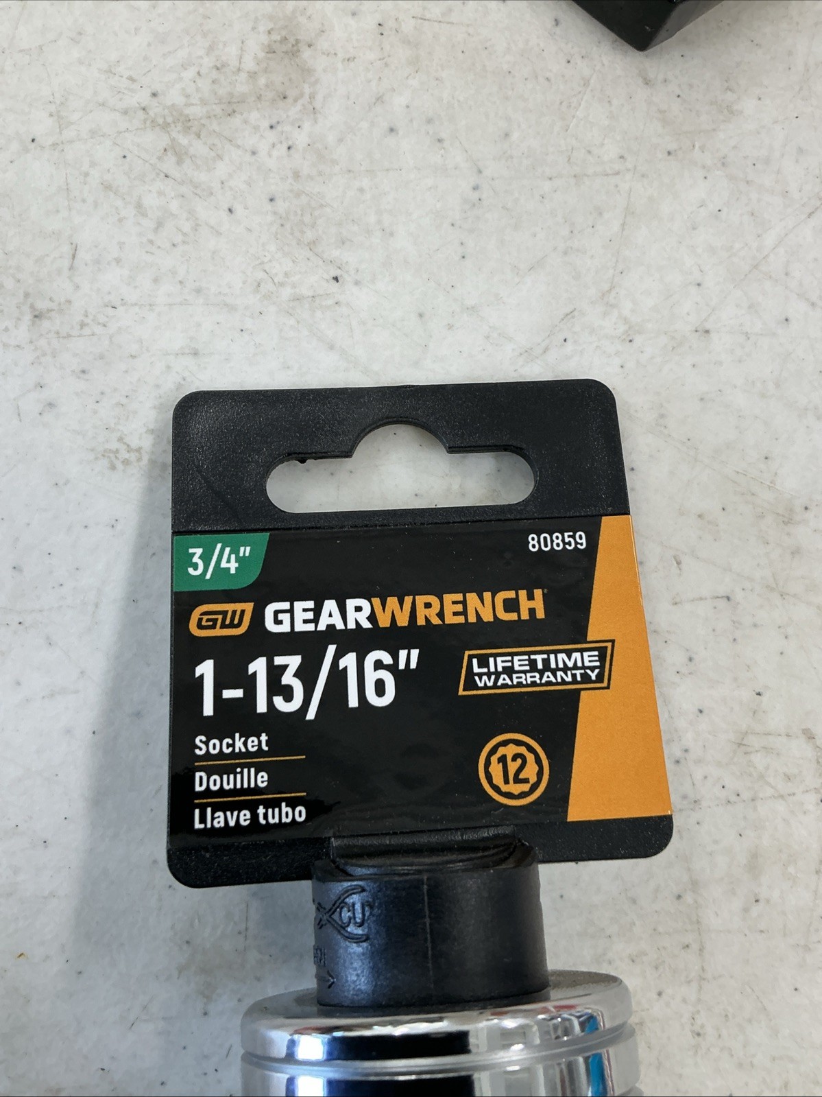 GearWrench 80859 3/4″ Drive 1-13/16″ 12 Point Socket
