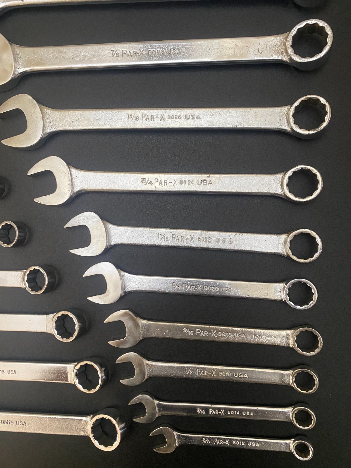 Par-X by Snap-On SAE Wrench Set and Metric Wrench Set 3/8″-1″ & 8mm to 19mm
