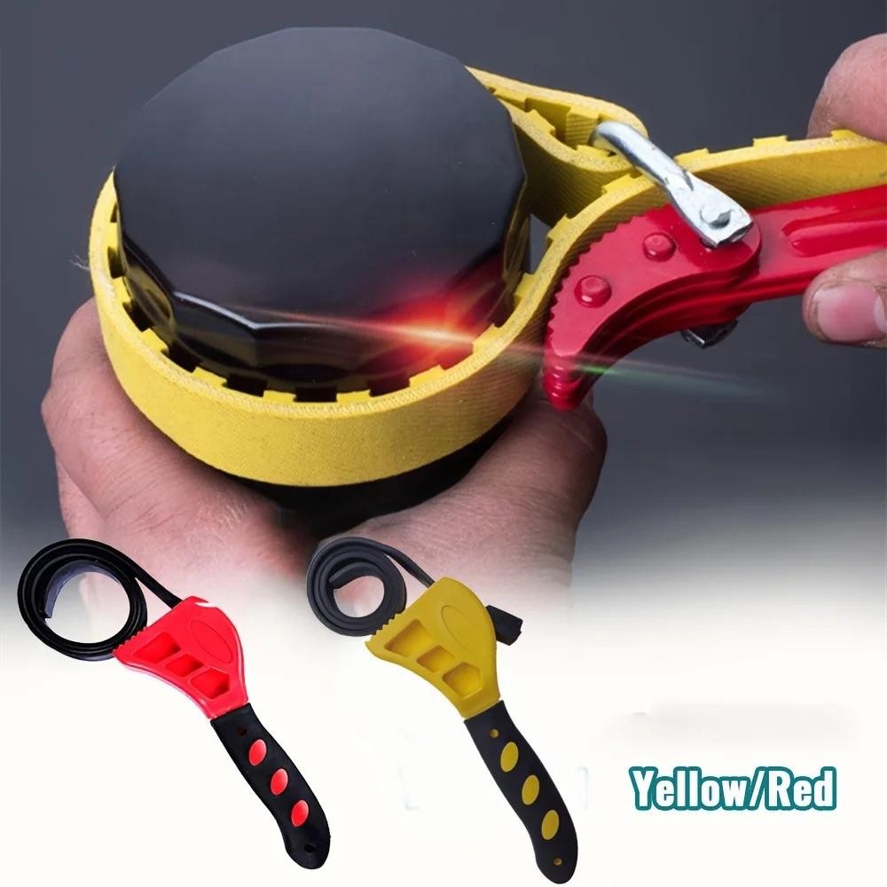 6 Inch Adjustable Strap Wrench Oil Filter Remover Spanner Tool