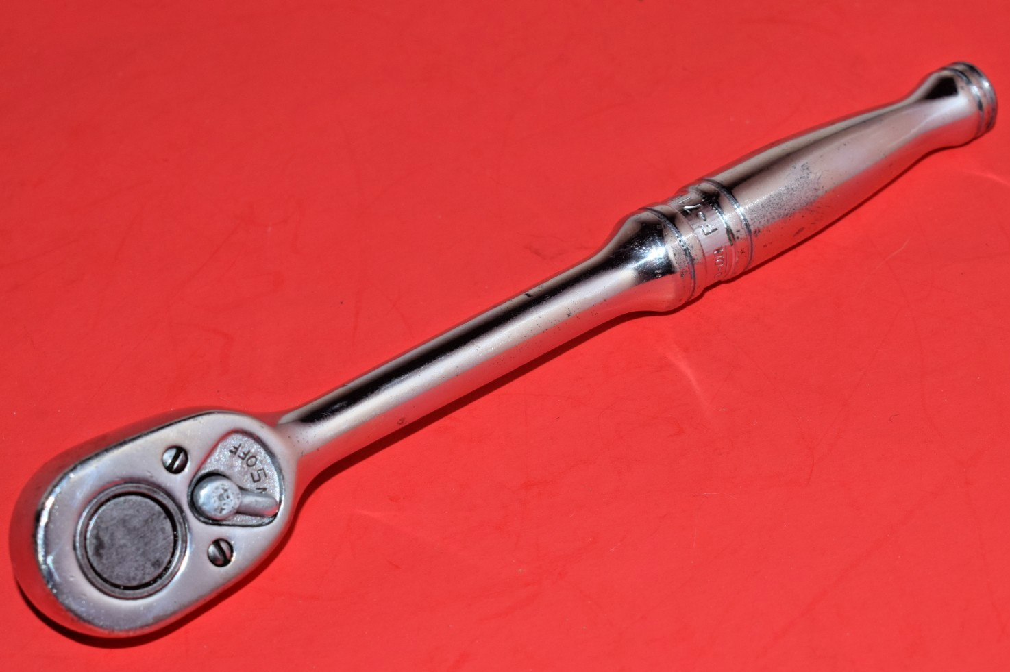 1965 Snap-On 3/8″ Drive 7-1/2″ Long Standard Handle 20 Tooth Ratchet F-710