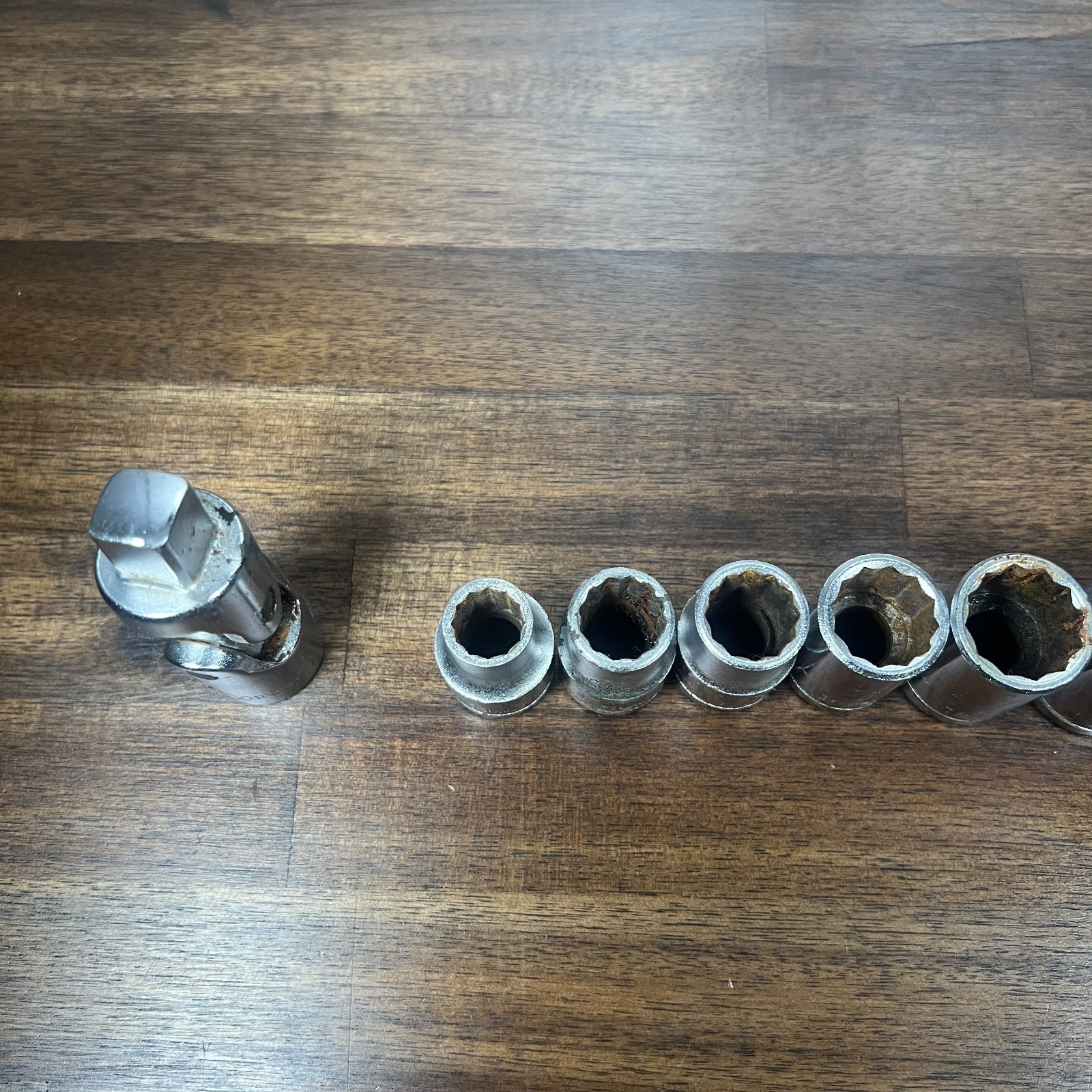 TecoMaster Vanadium 12 Point Socket Set (Missing Pieces) 11mm – 32mm See Picture