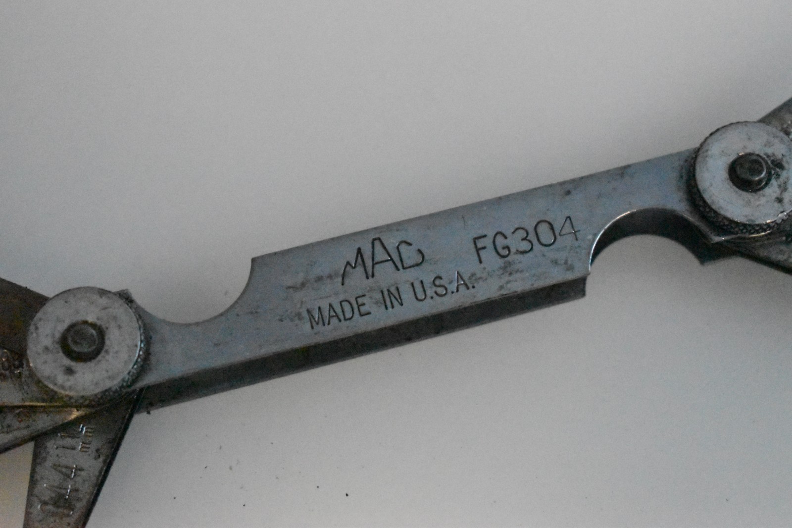 MAC Tools Spark Plug Gauge FG304 Sizes 0.035″ – 0.080″ USA Vintage