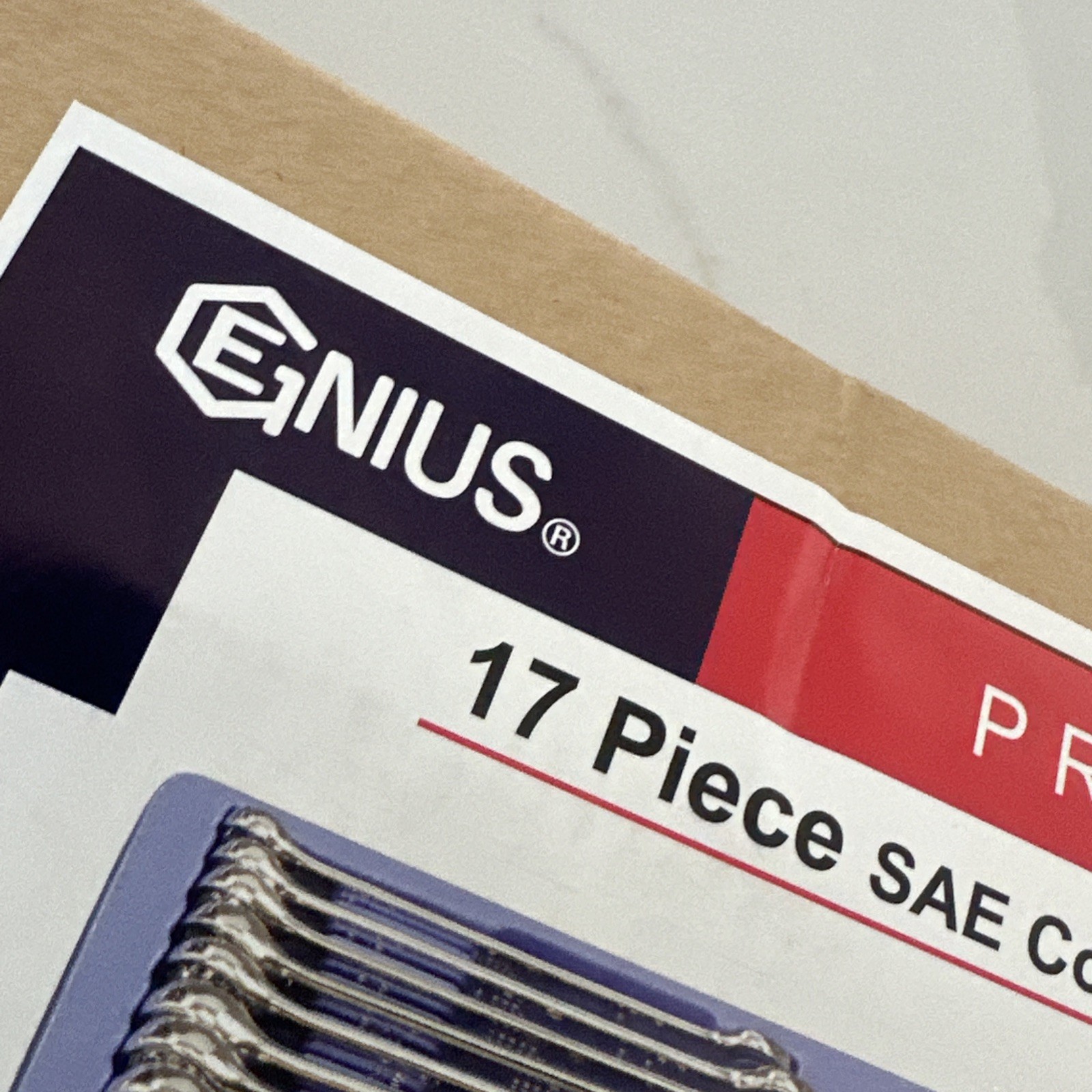 Genius Tools 17 Piece SAE Combination Wrench Set Chrome – TS-7517 New