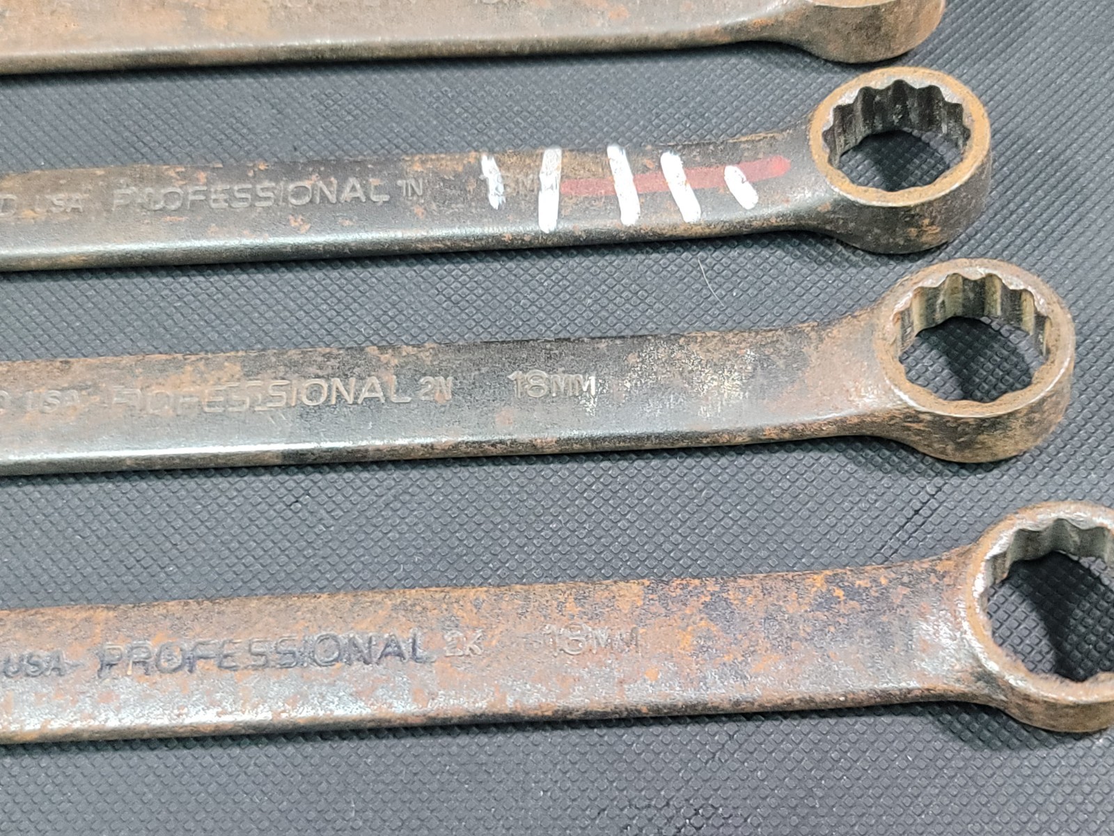 Lot of 5 Proto Professional 18mm Metric 12 Point Combination Wrench 1218MBASD