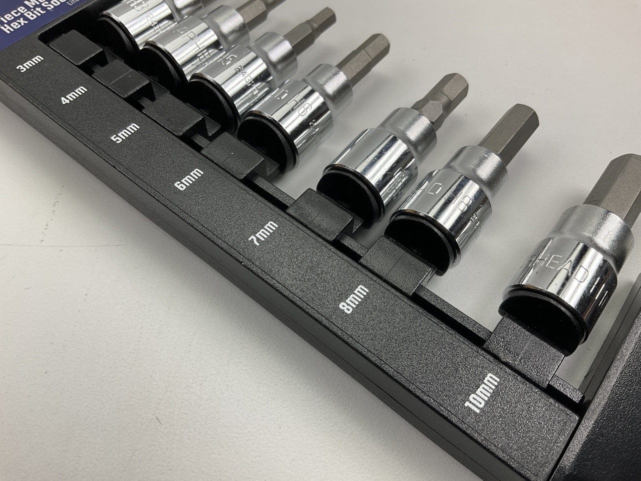 Gearhead GH8374 3/8″ Drive Metric Hex Bit Socket Set, 7-Piece