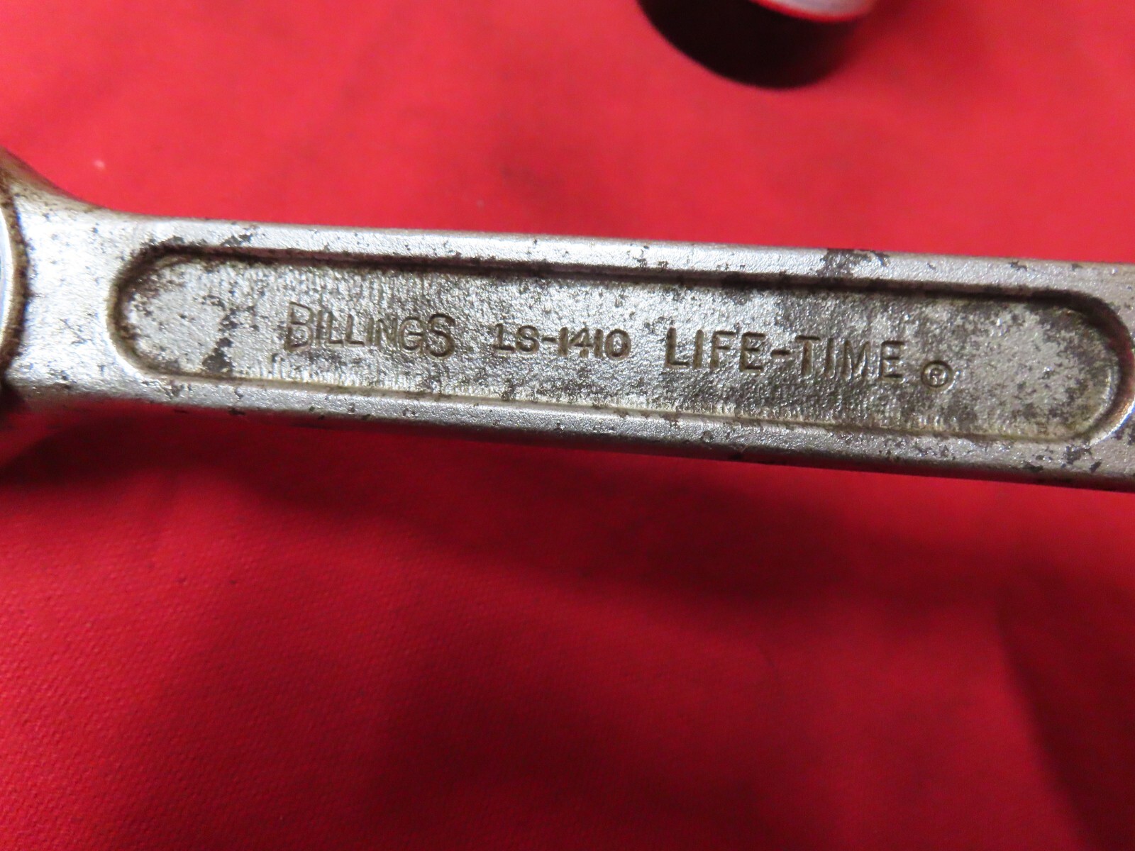 Vtg Billings LS-1410,1/2dr Life-time Ratchet,Wide lever,Satin,USA~AV/GD🤠B5.24R