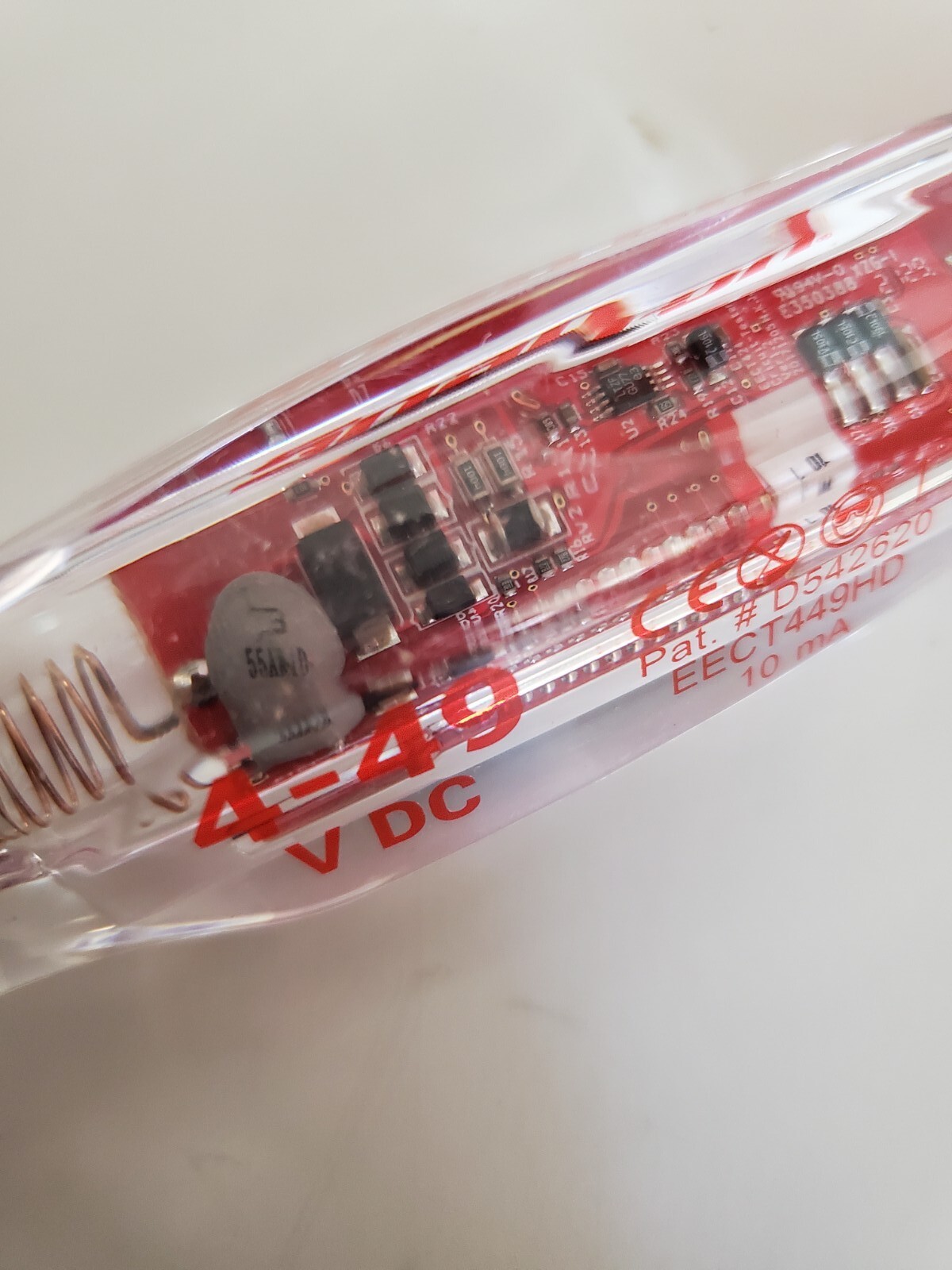 Snap On Tools Circuit Tester 4-49v DC, CLEAR handle EECT449HD 3 Shanks NEW!!!!!!