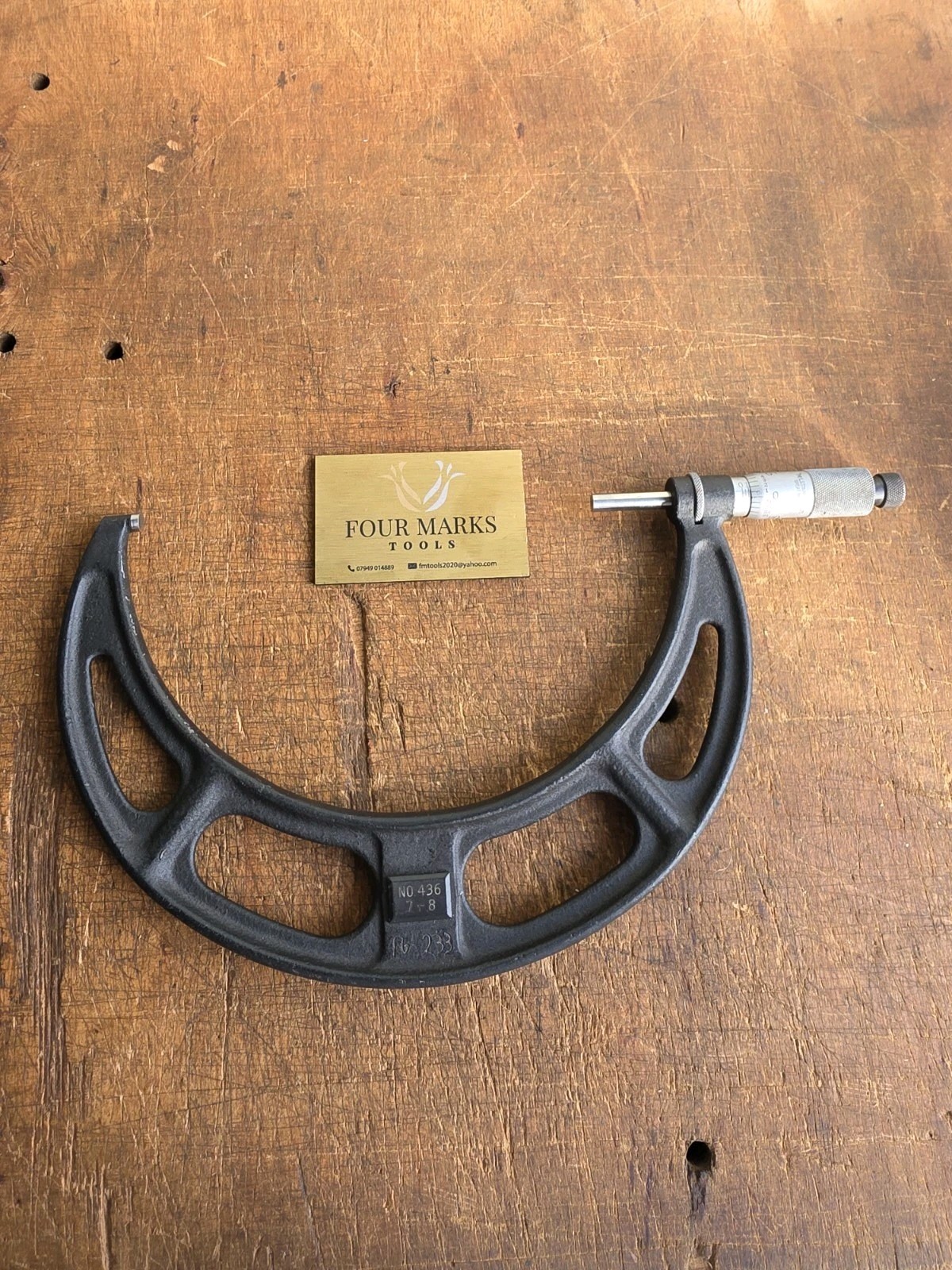 Starrett No. 436 Micrometer 7 – 8″ Imperial Micrometer Engineering Tools