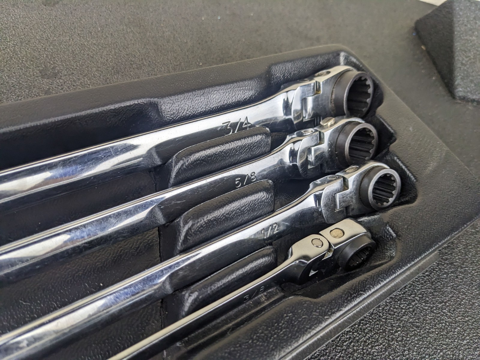 #bo130 Platinum XXL Reversible SAE Ratcheting Flex-Head Wrenches 99750