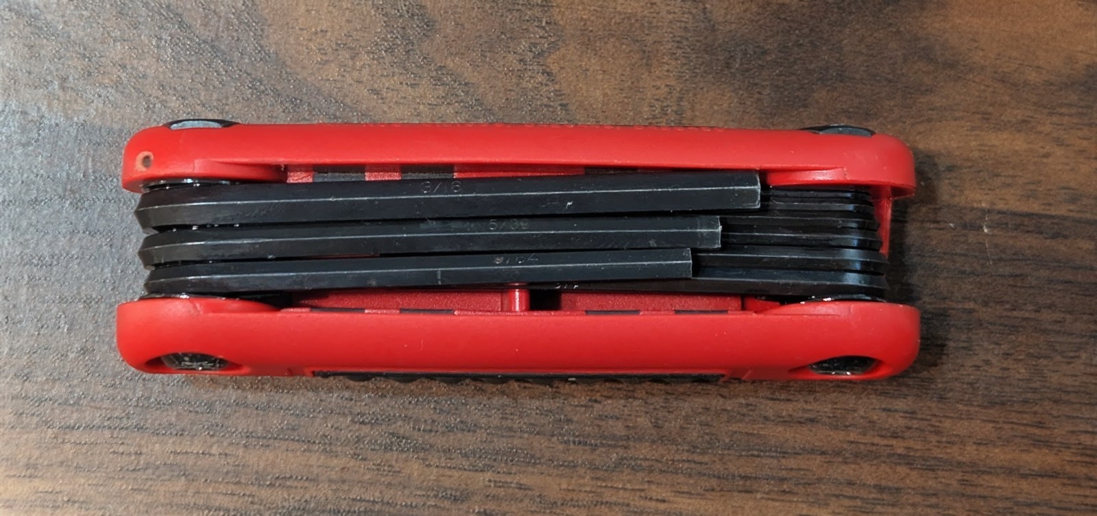 NOS. AWEF9K Snap-On Hex Wrench Inch Size Tool Sizes .050 Mm To 3/16 In