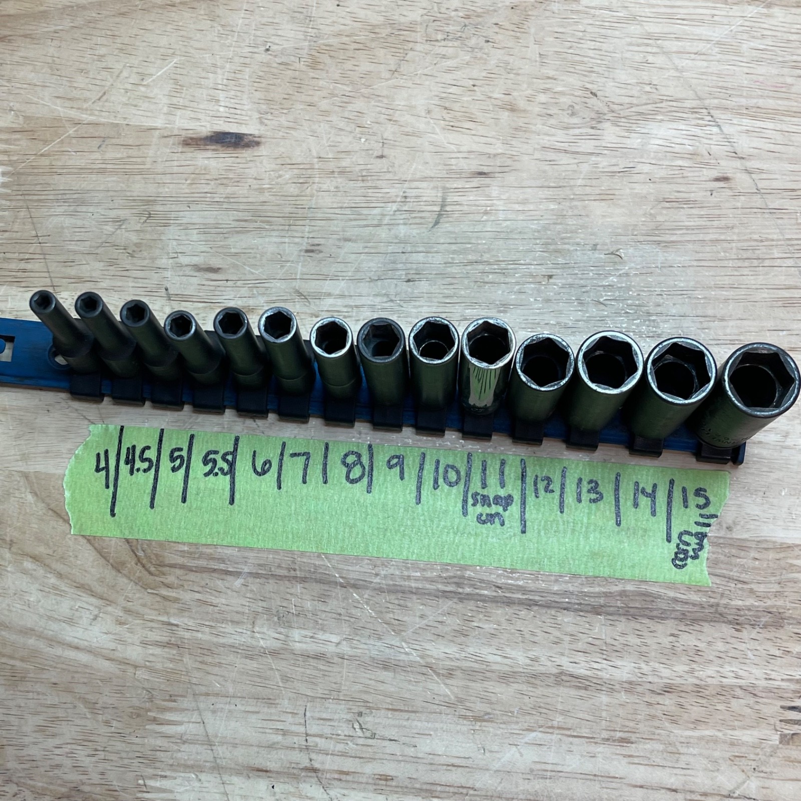 MATCO ADV 1/4″ Drive, 14pc Deep Socket Set, 6pt, ***11-SNAP -ON 15mm-CORNWALL**