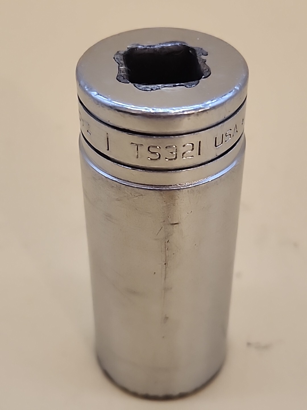 Snap-on Tools TS321 1″ SAE 1/2” Drive 6 Point Deep Socket USA