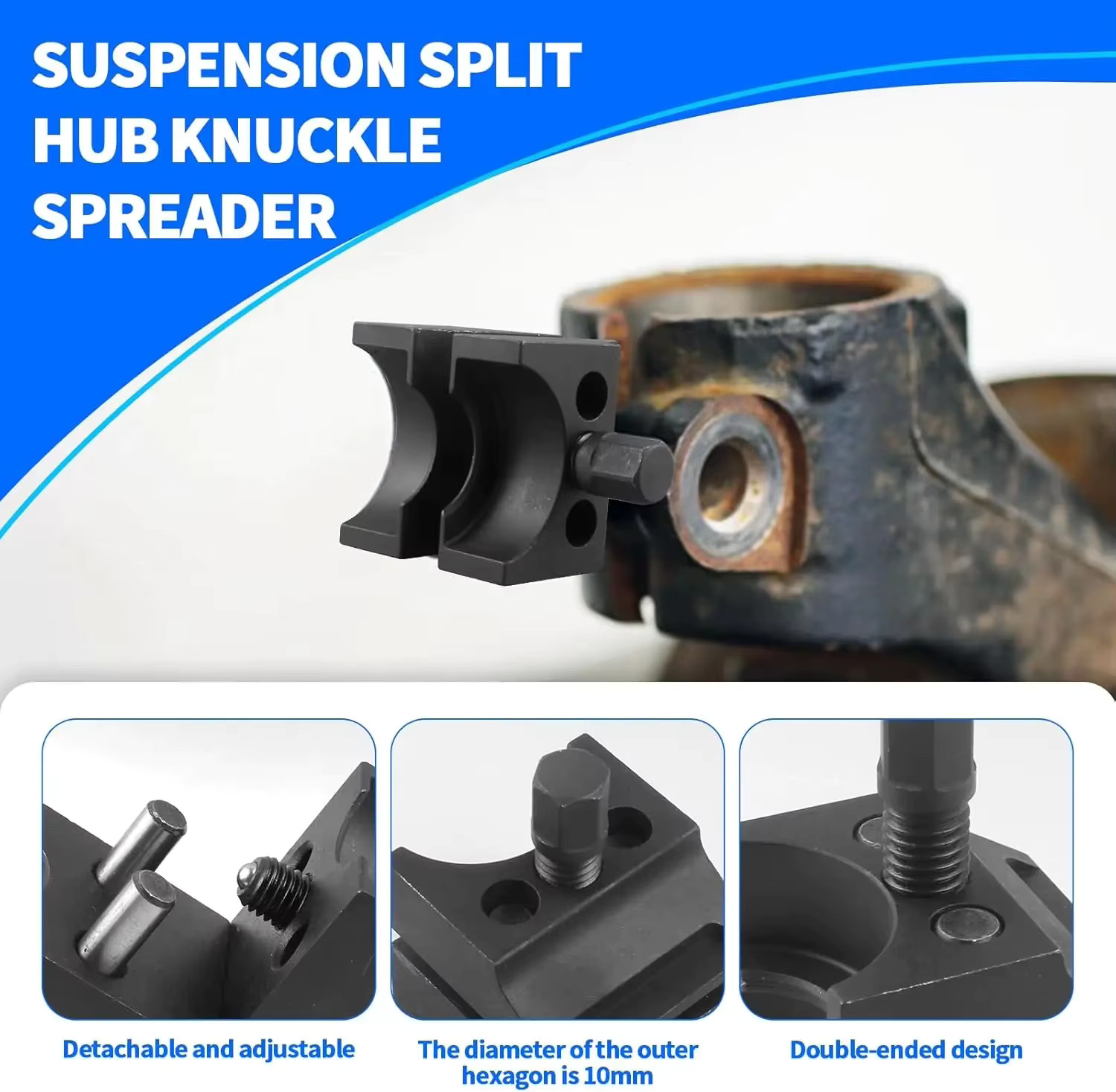 Car Suspension Strut Split Hub Steering Knuckle Spreader Tool MAX Torque11.5Nm