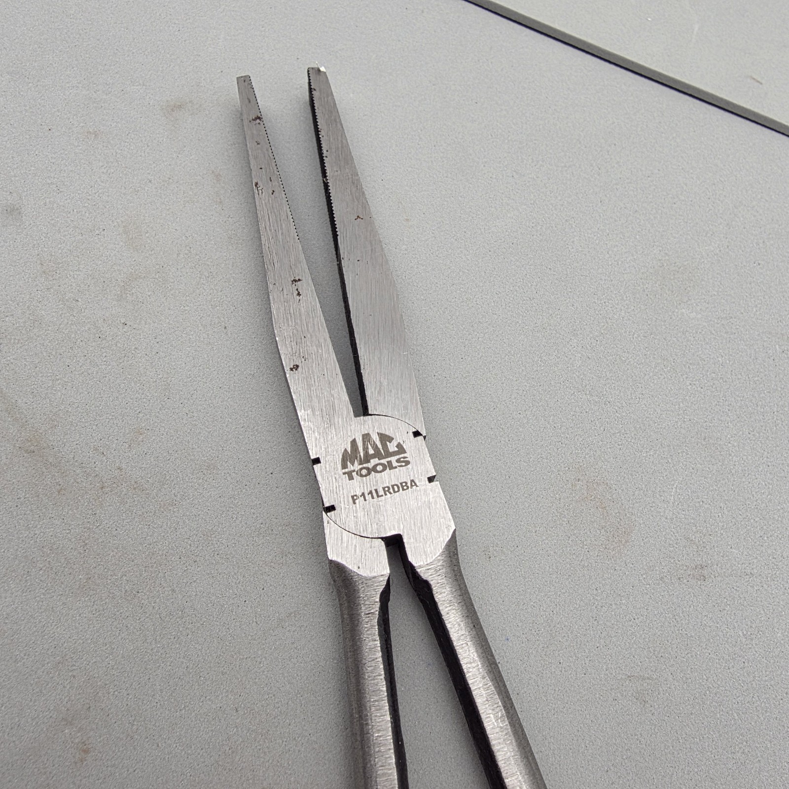 Mac Tools 11” Duck Bill Pliers RED Spring-Loaded Long Handles P11LRDBA