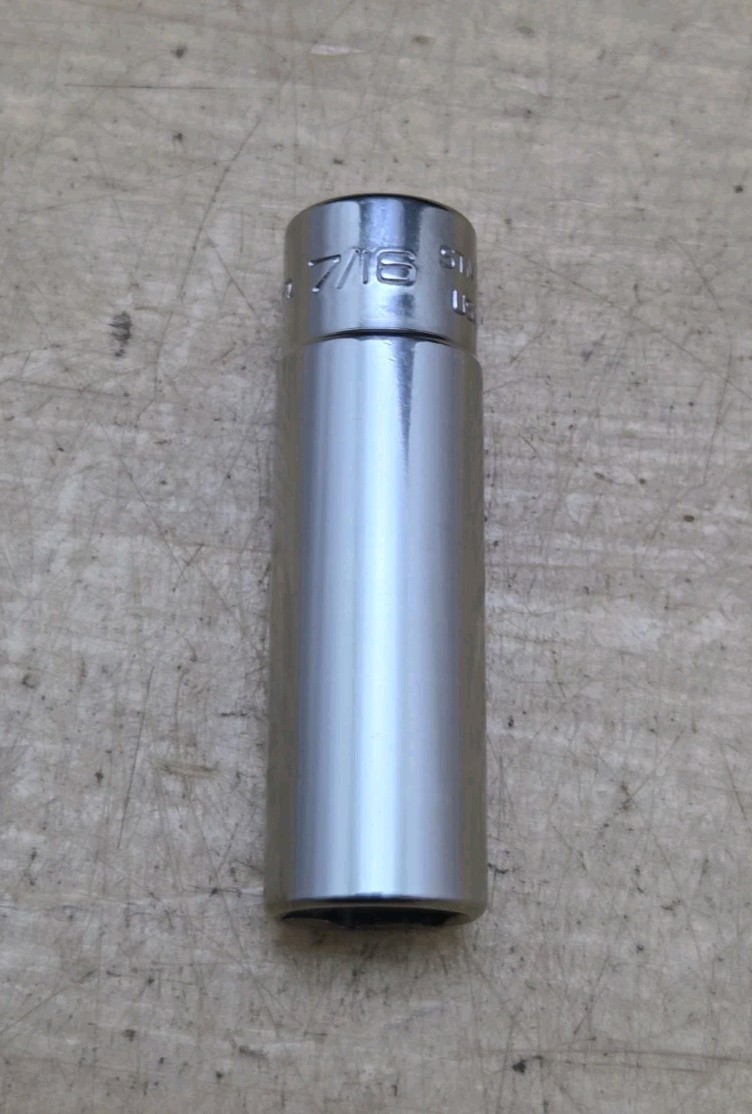 New Snap On STM14 – 1/4″ Drive 7/16″ Deep 6 Pt Chrome Socket