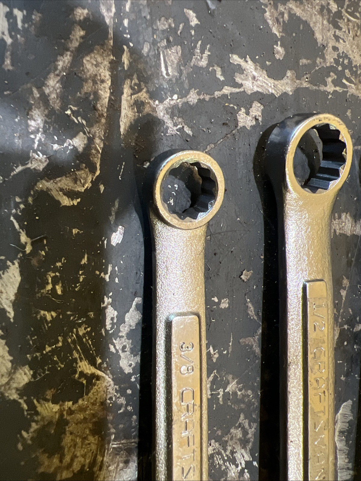 NOS Craftsman USA Stubby Box End Wrench Set With Original Stickers NEW 4365