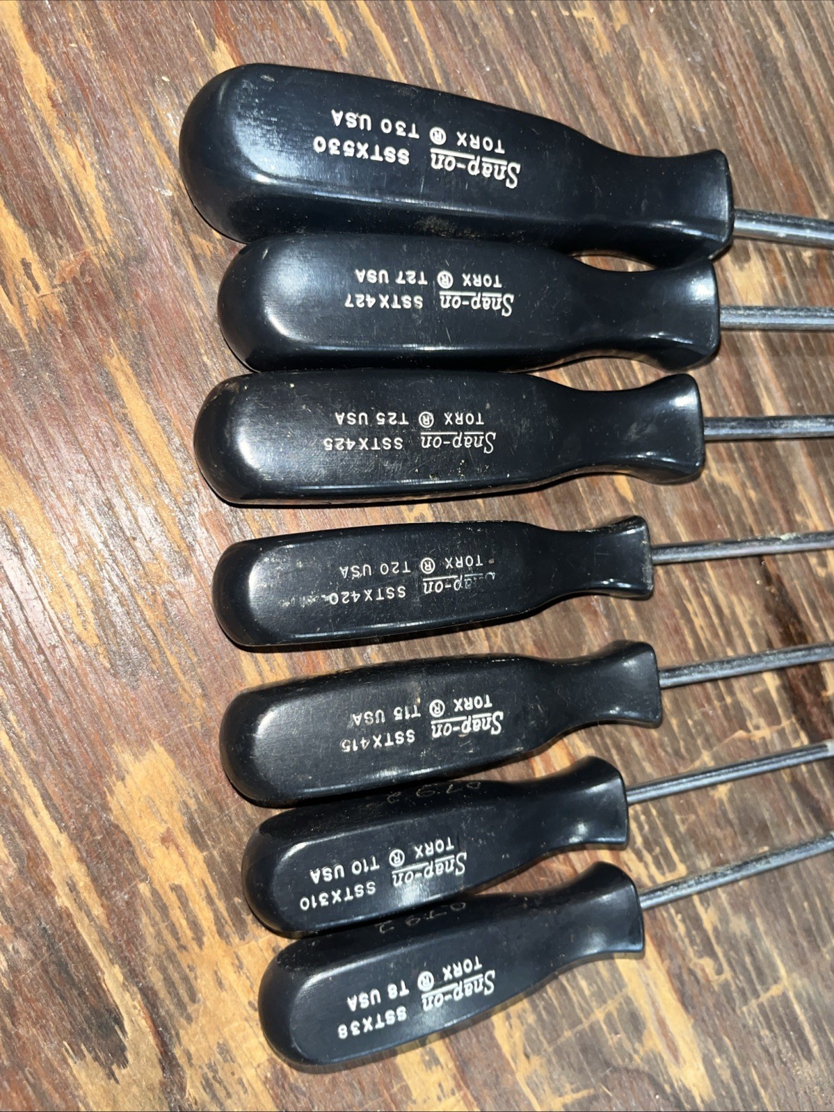 Snap On 7 Piece Black Hard Handle Torx Driver Set – T10-T30 – SSTX Series