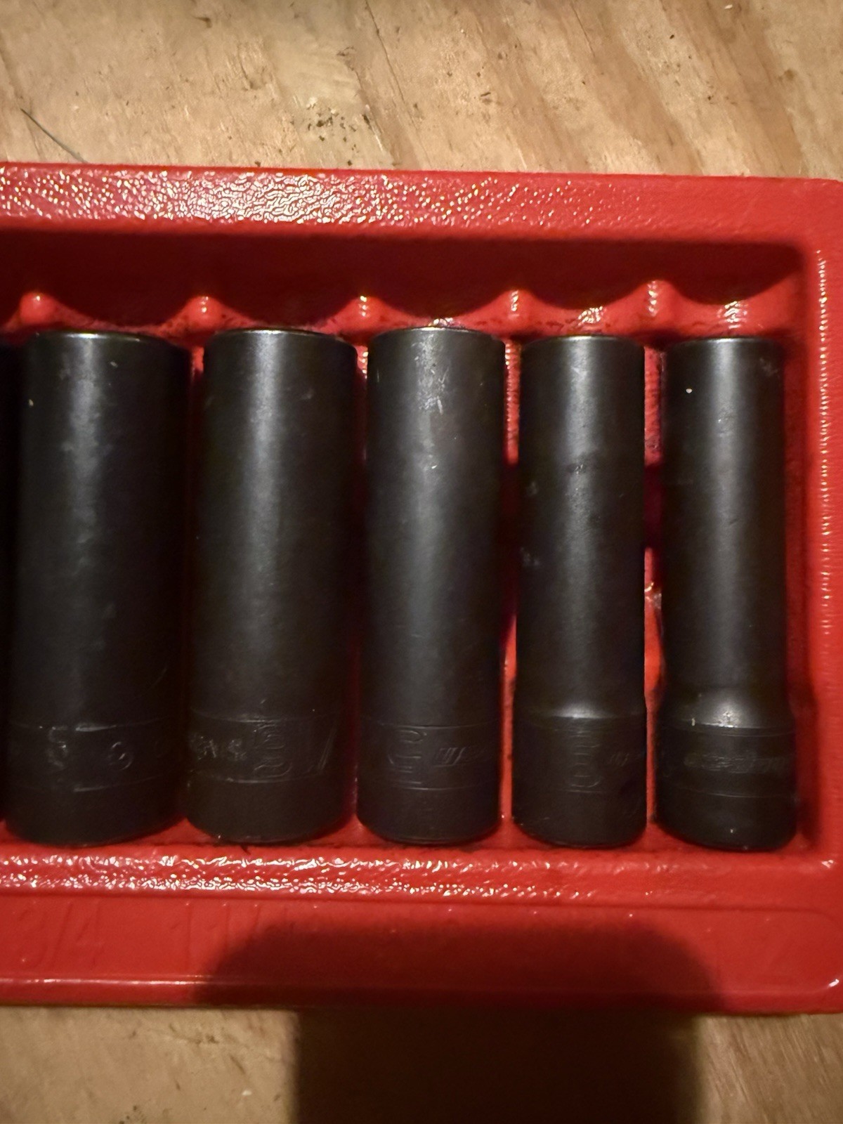 Snap-On Set, Socket, SAE Standard, Impact, Deep, 6-Point (9 pcs.) (1/2″ to 1″)