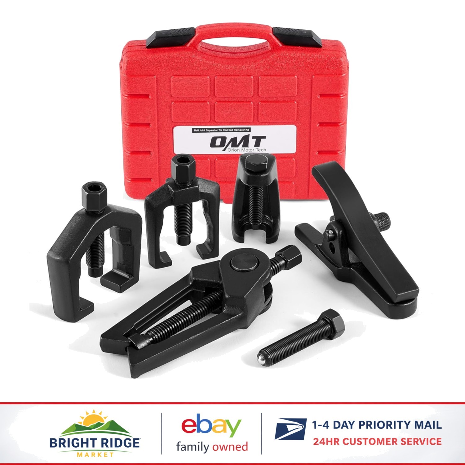 Durable Alloy Front End Tool Set with Pitman Arm and Tie Rod Removers