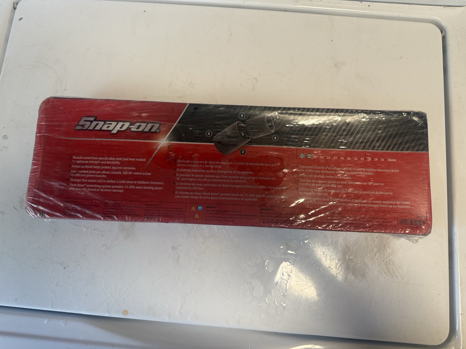 Snap-on NEW 12 Piece 1/2″ Drive 6-Point Metric Shallow Impact Swivel Socket Set