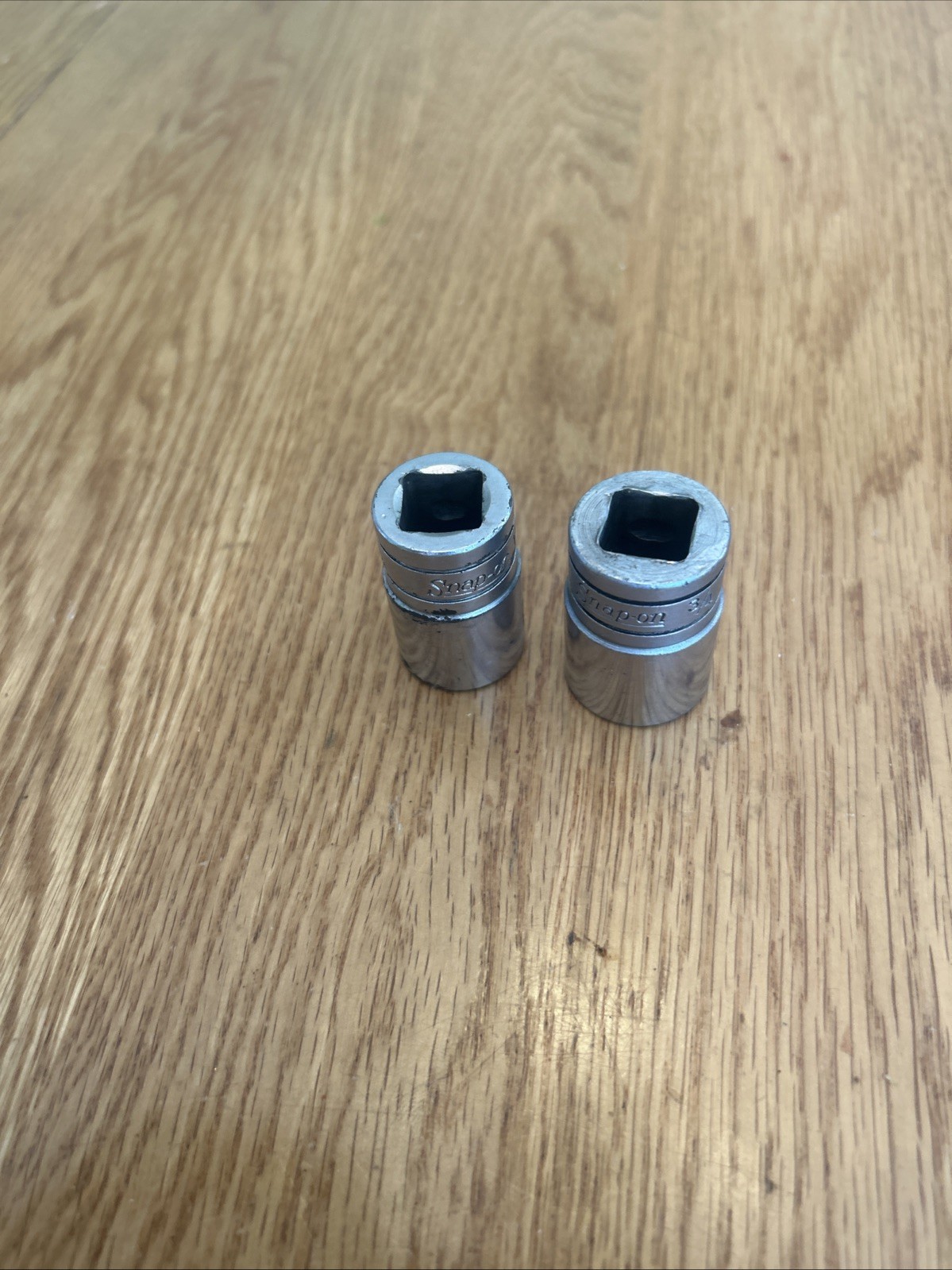 SNAP ON TOOLS – Lot Of 2 Shallow Sockets , 1/2” Drive, 6pt (11/16″ & 3/4”)