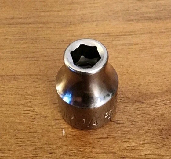 Craftsman USA 1/4″ Socket 6 Point 3/8″ Drive 45821 Easy Read Stamped & Etched