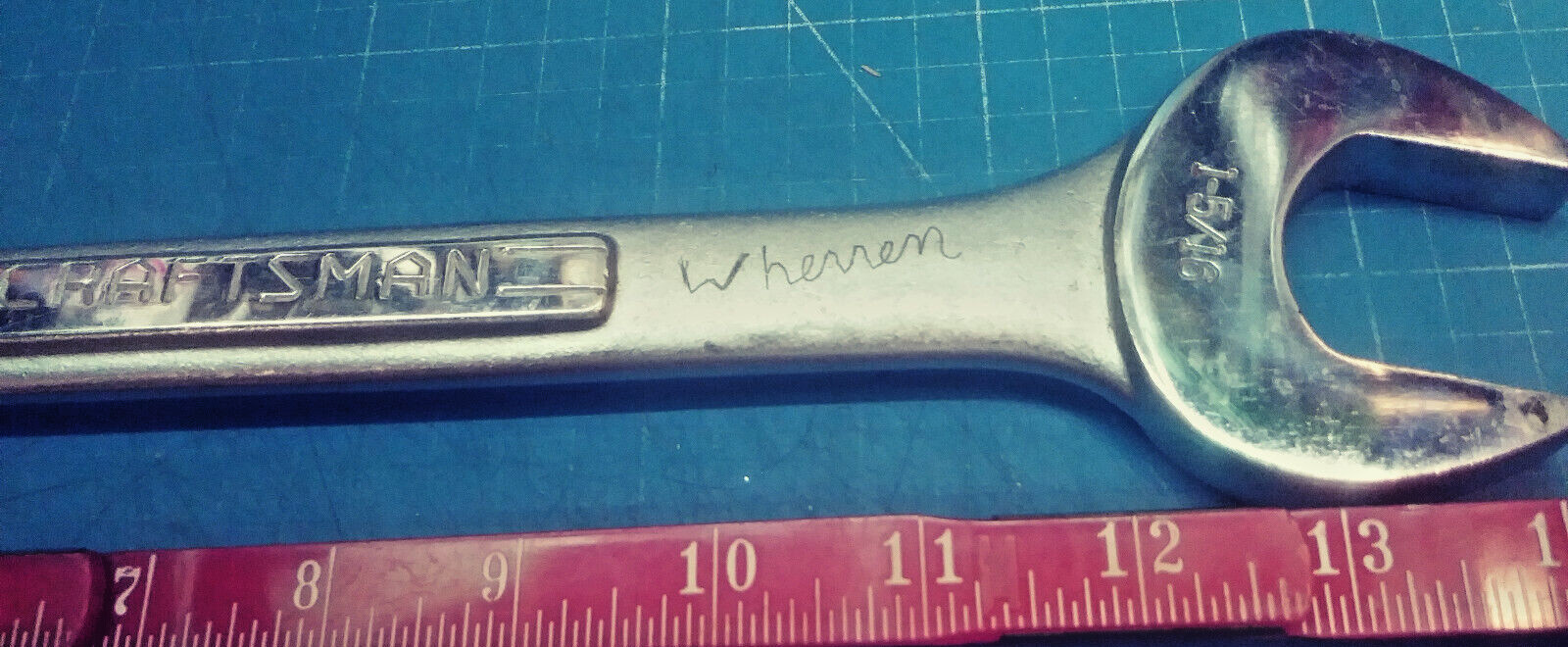 Craftsman Open End Wrench 1-1/4″ x 1-5/16″ 14.75″ Long =V= Series Vintage USA