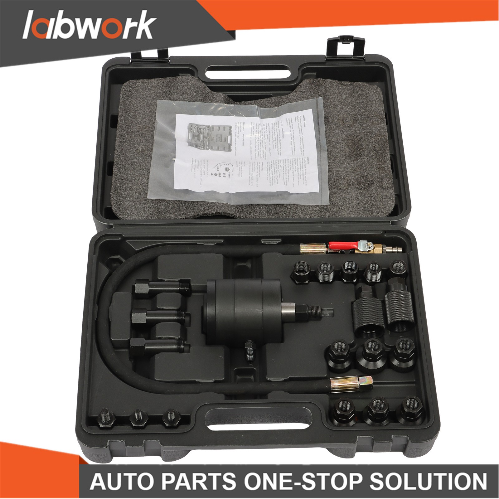 Labwork 21PC DIESEL INJECTOR PULLER Pneumatic Injector Extractor Puller SET Kit
