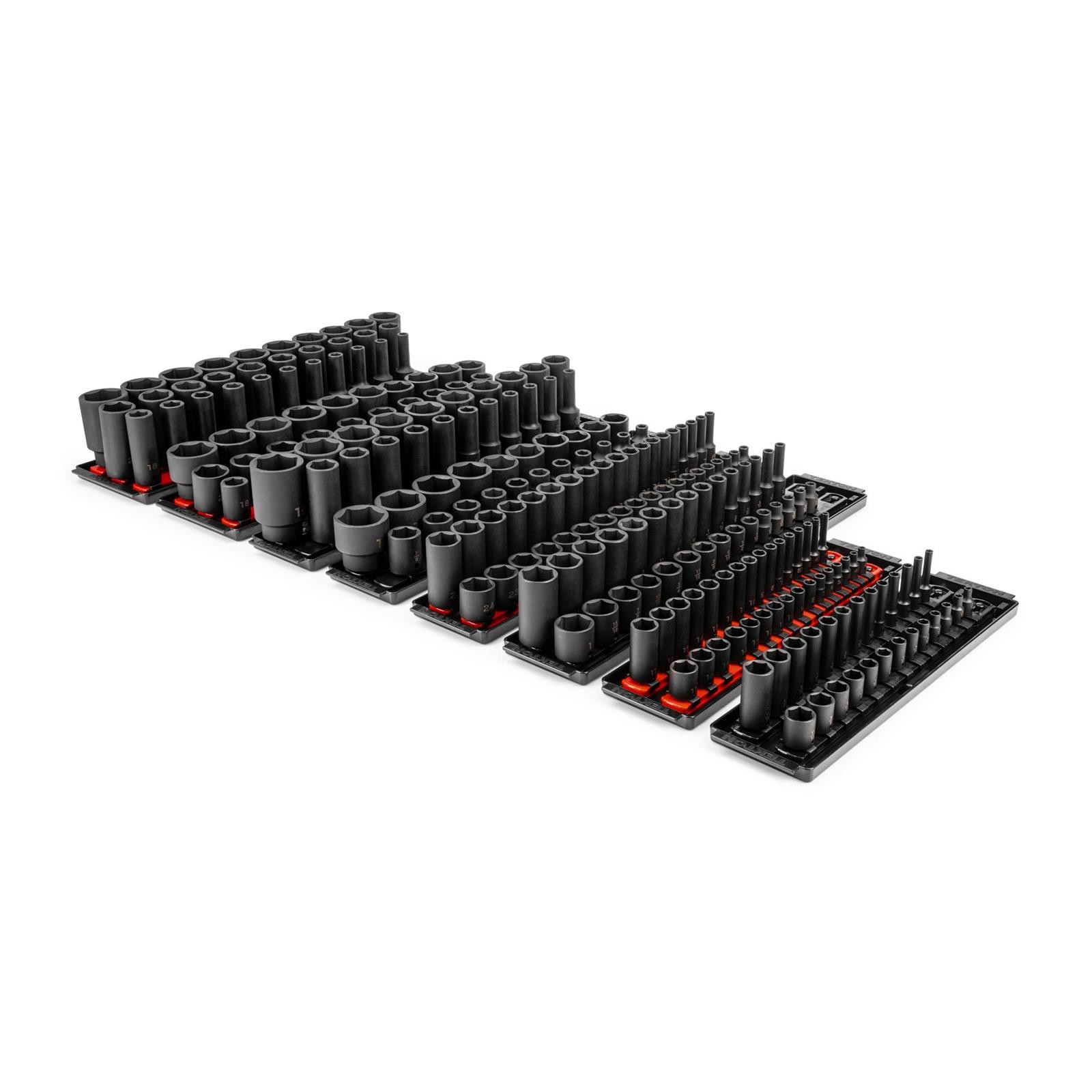 Tekton SID99200 1/4, 3/8, 1/2″ Drive 6-Point Impact Socket Set