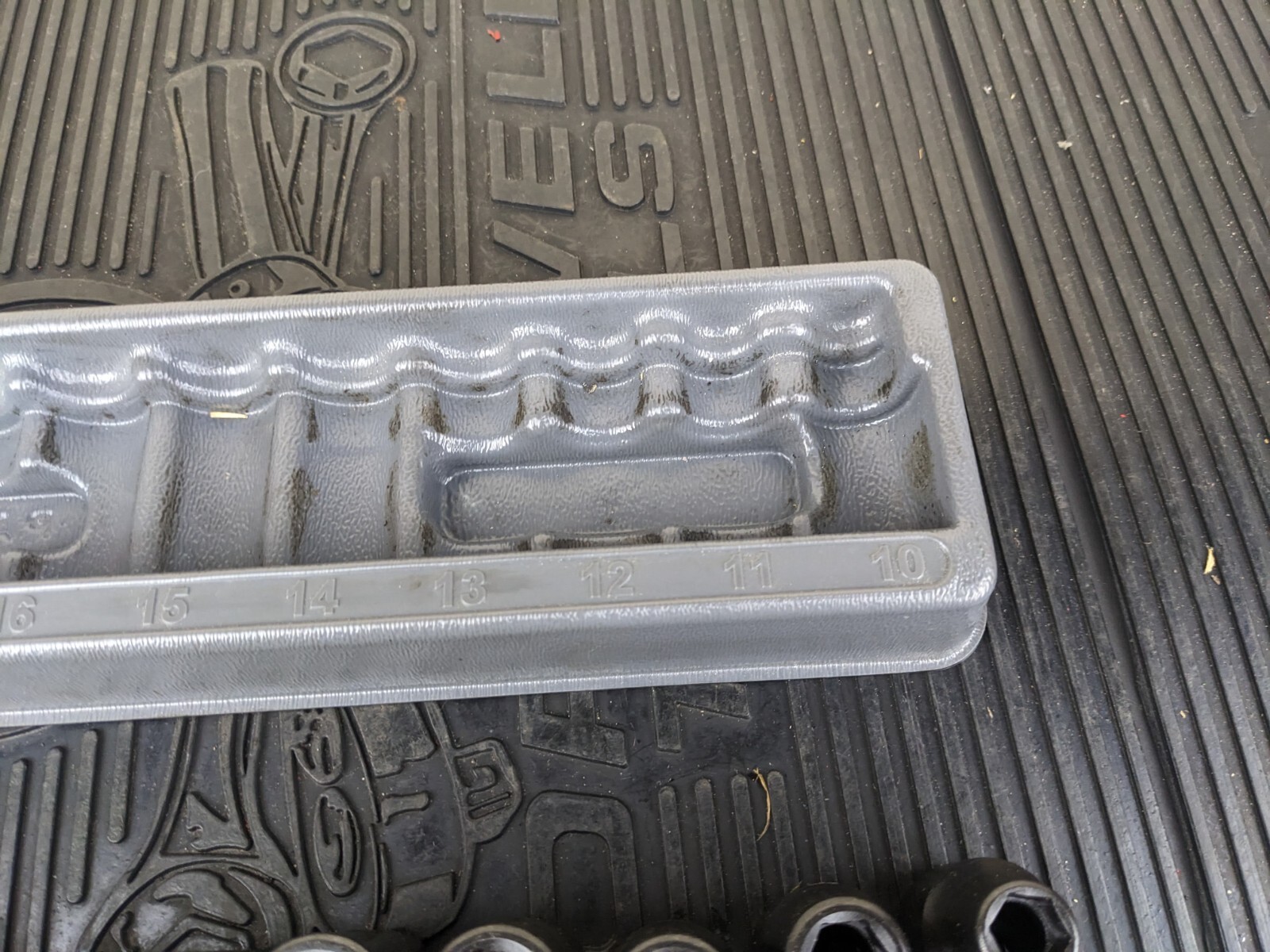 #bb249 Snap On 1/2″ drive 10 t0 19 mm 6-point Shallow Impact Socket Set 310IMMYA