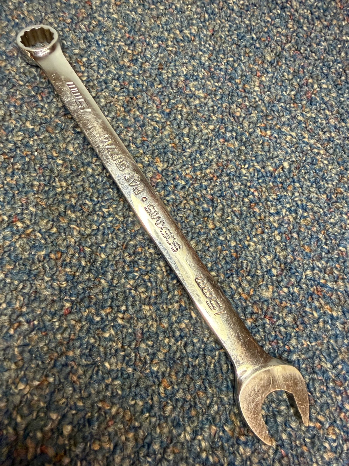 Vtg Snap-on SOEXM15 combination wrench, very nice