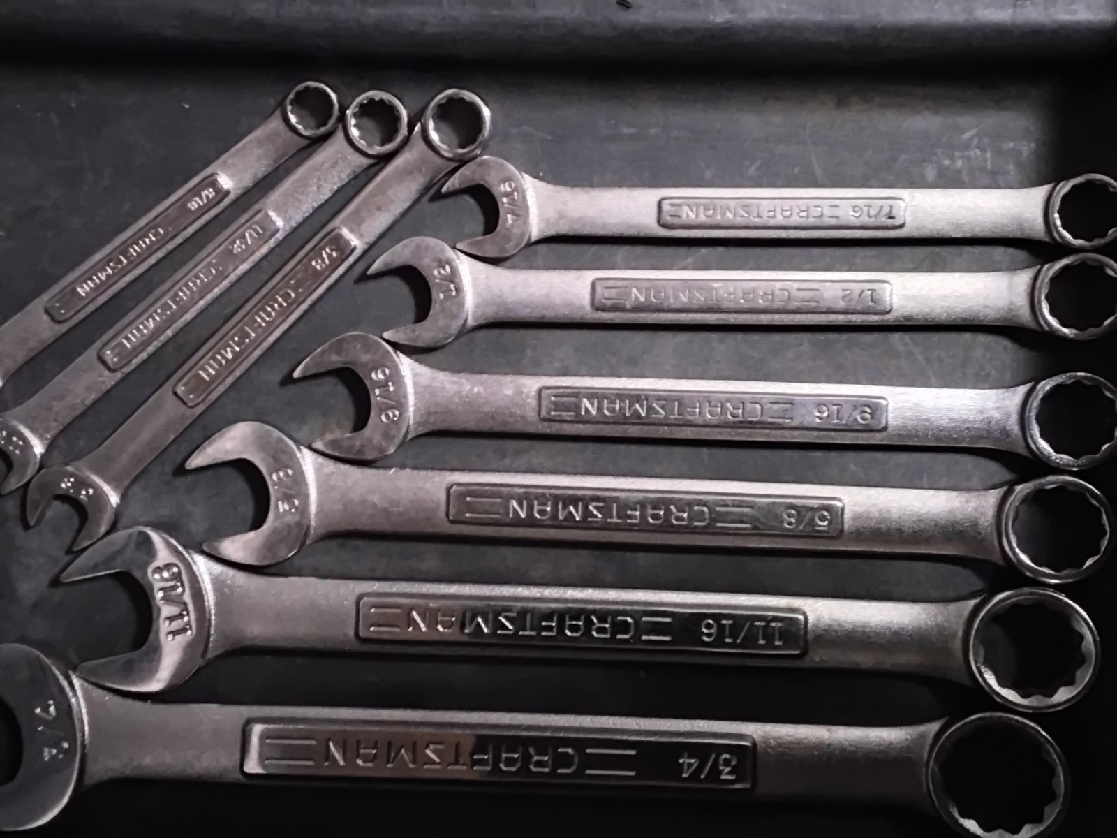 Craftsman Tool Box Organizer Plastic Mechanic Socket Ratchet Set 3 Drawer USA