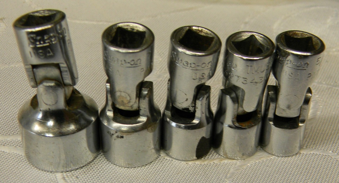 SNAP-ON 1/4″ DRIVE 5PC SAE 6PT SHALLOW UNIVERSAL SOCKET SET #106TMUSA