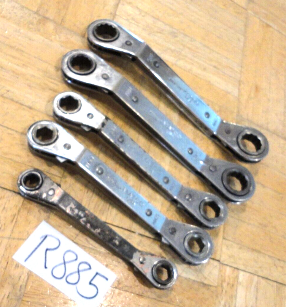 MATCO TOOLS 5 PIECE METRIC RATCHETING BOX END OFFSET WRENCHES