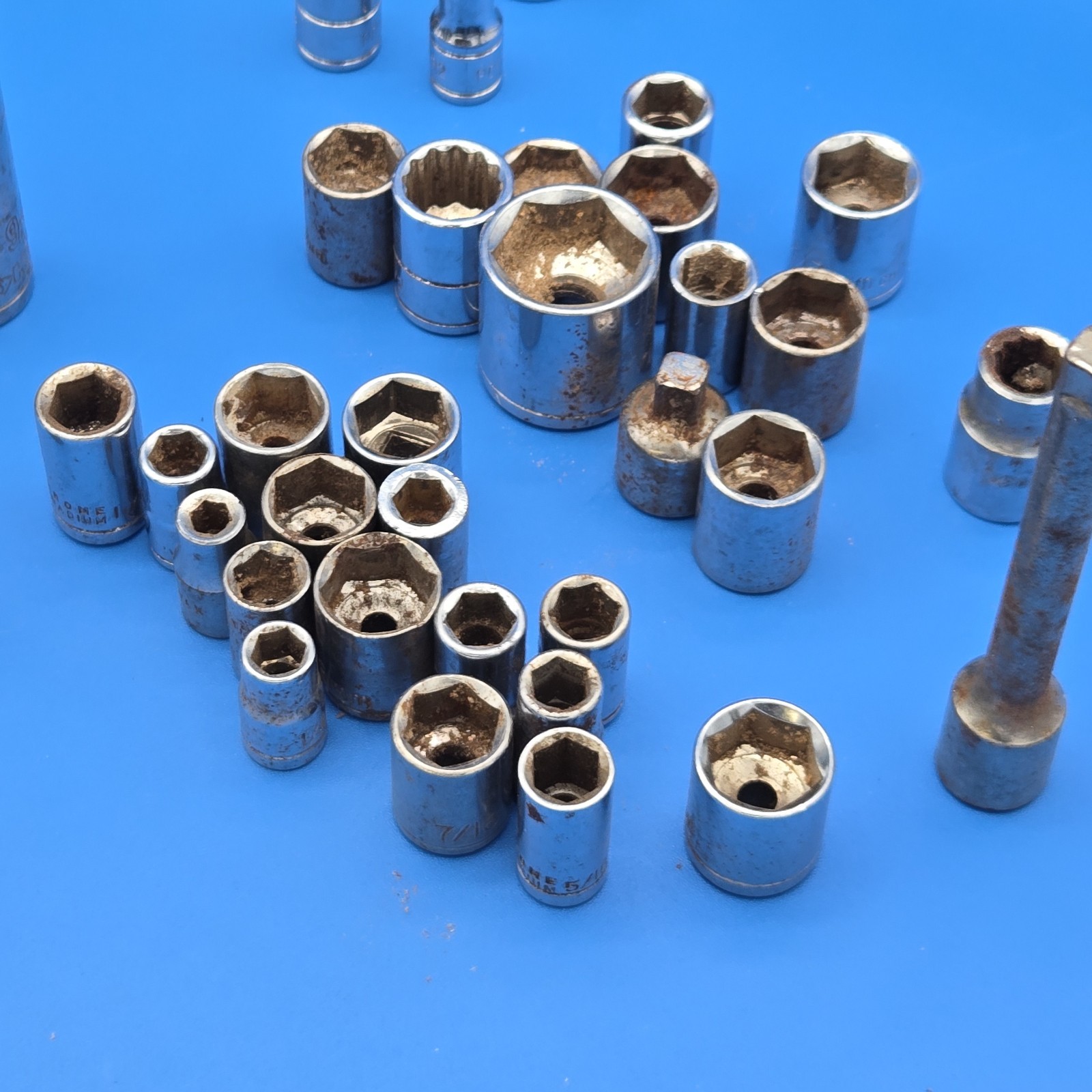 89 Pc Mixed Socket Lot S-K Craftsman Master Mechanic SAE Metric Tools
