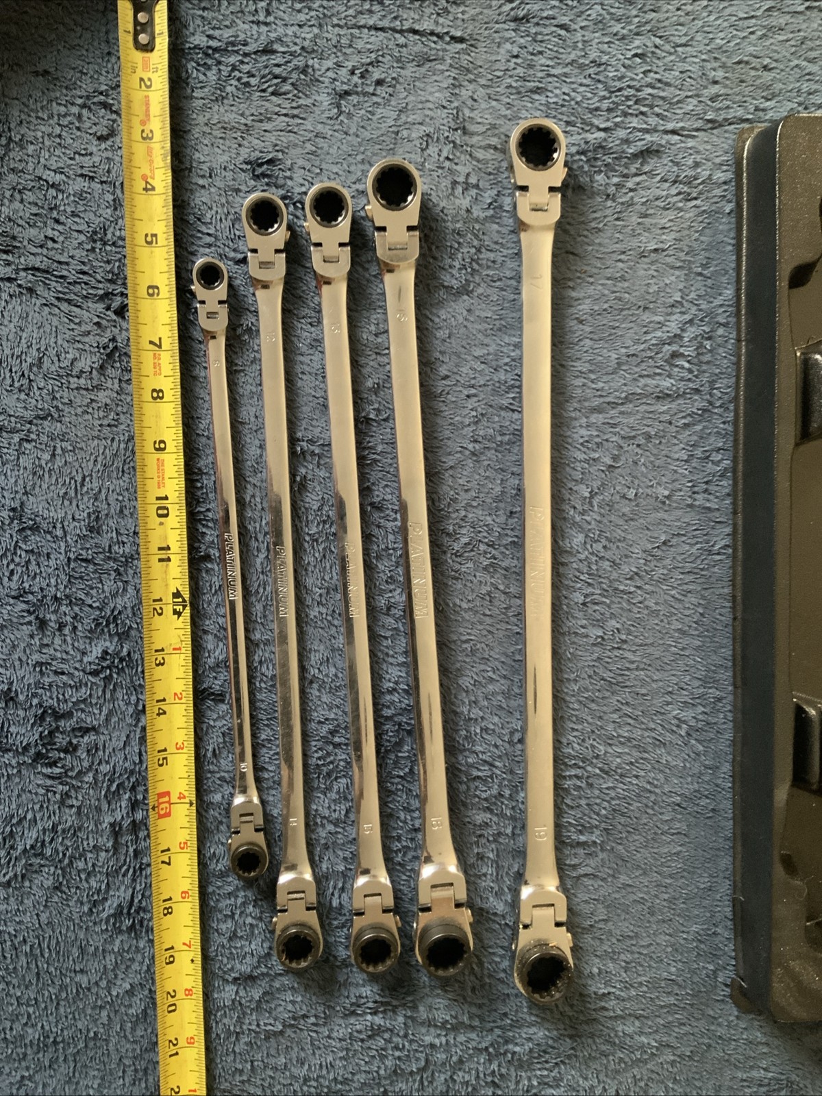 Platinum Double Swivel End Wrench Set, Metric…..5pc….see Pics…