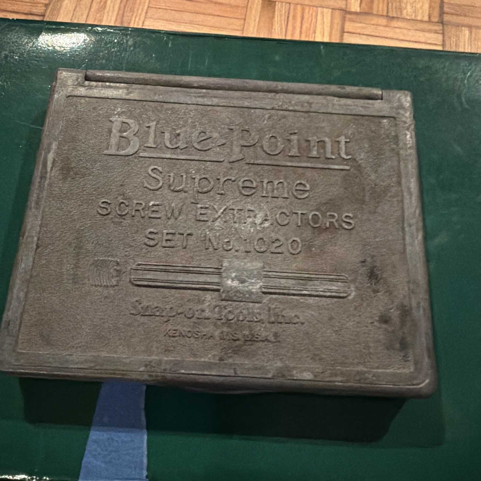 Snap on Blue Point Supreme Screw Extractors Set No 1020 Metal Empty Box